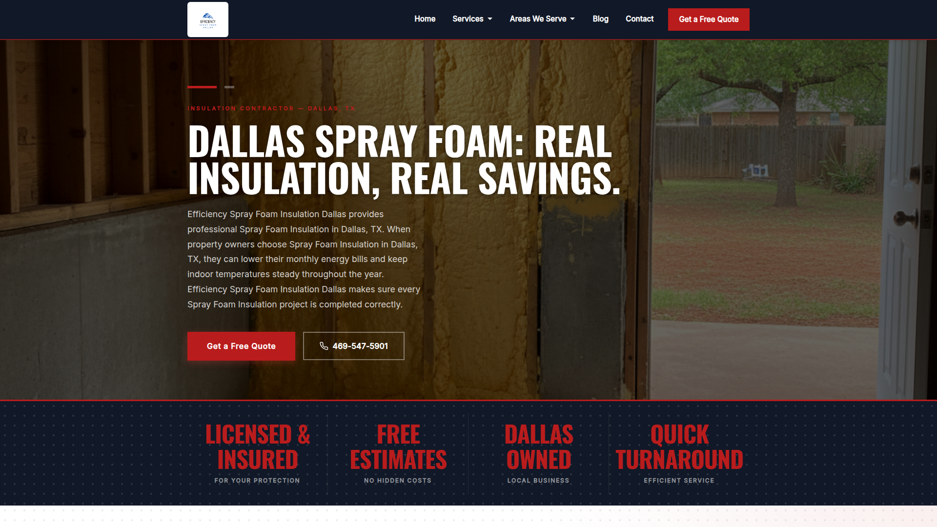 Efficiency Spray Foam Insulation Dallas