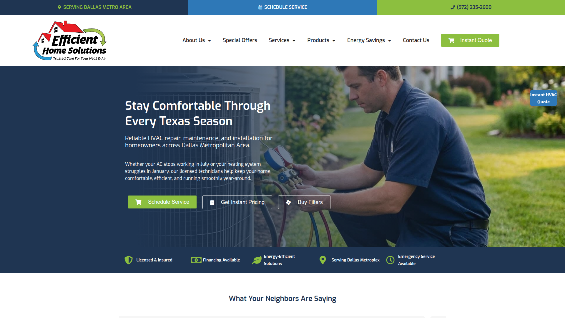 Efficient Home Solutions of Plano
