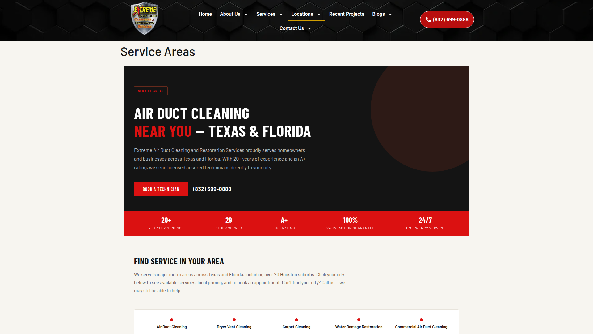 Extreme Air Duct cleaning of Dallas TX