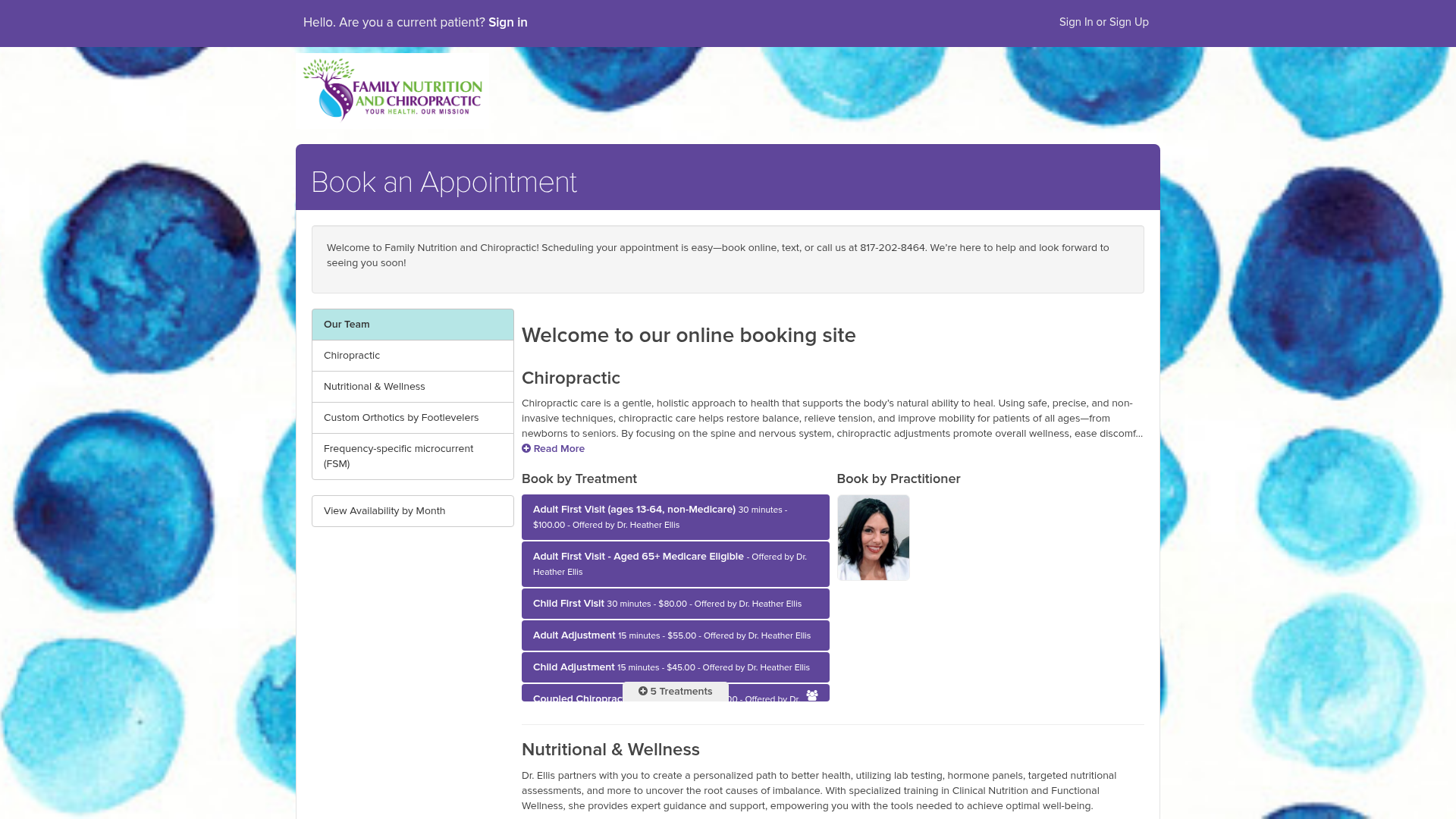 Family Nutrition and Chiropractic