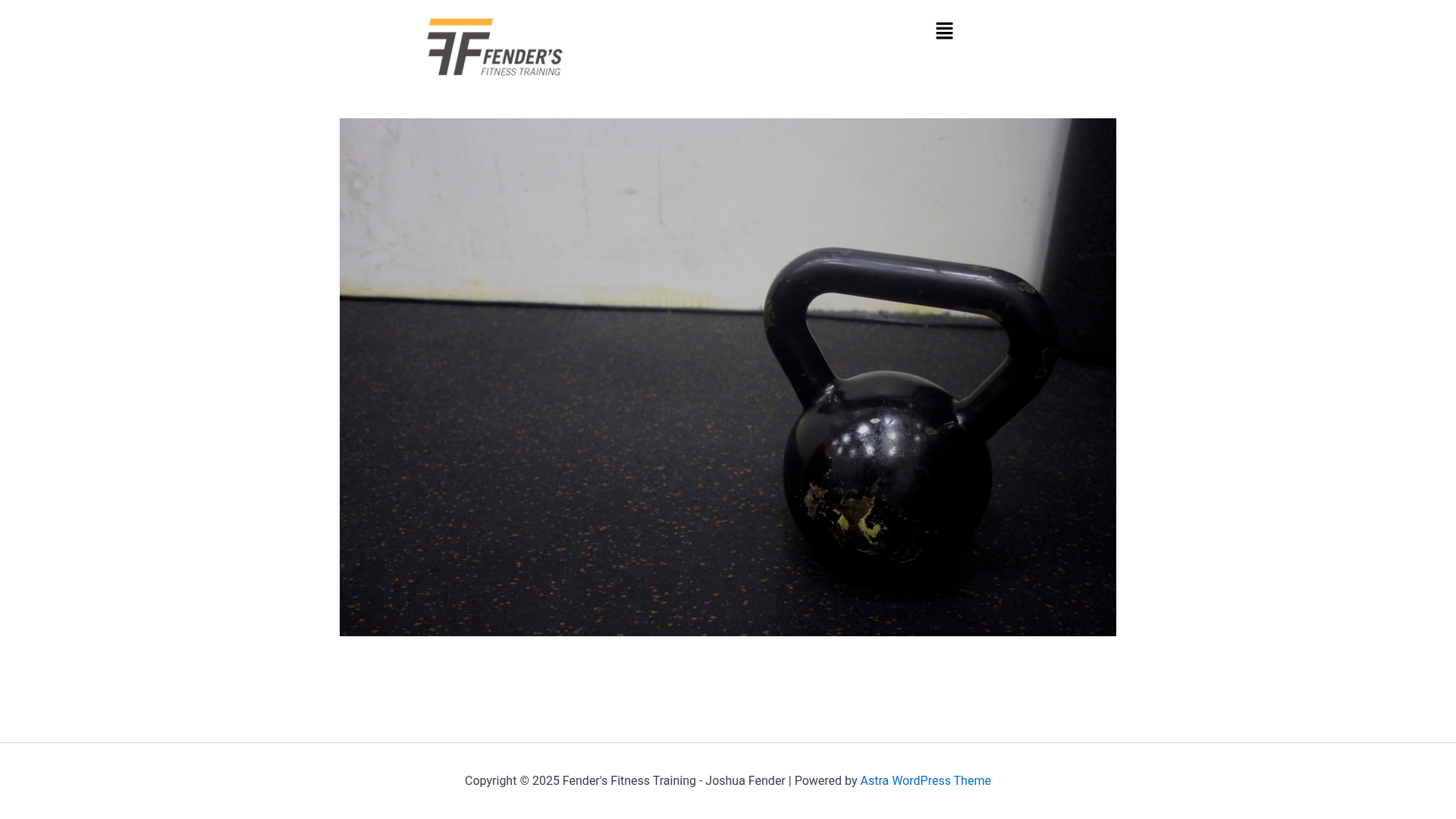 Fender's Fitness Training