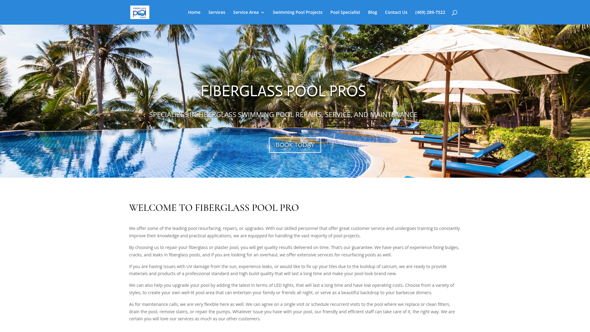 Fiberglass pool pros llc