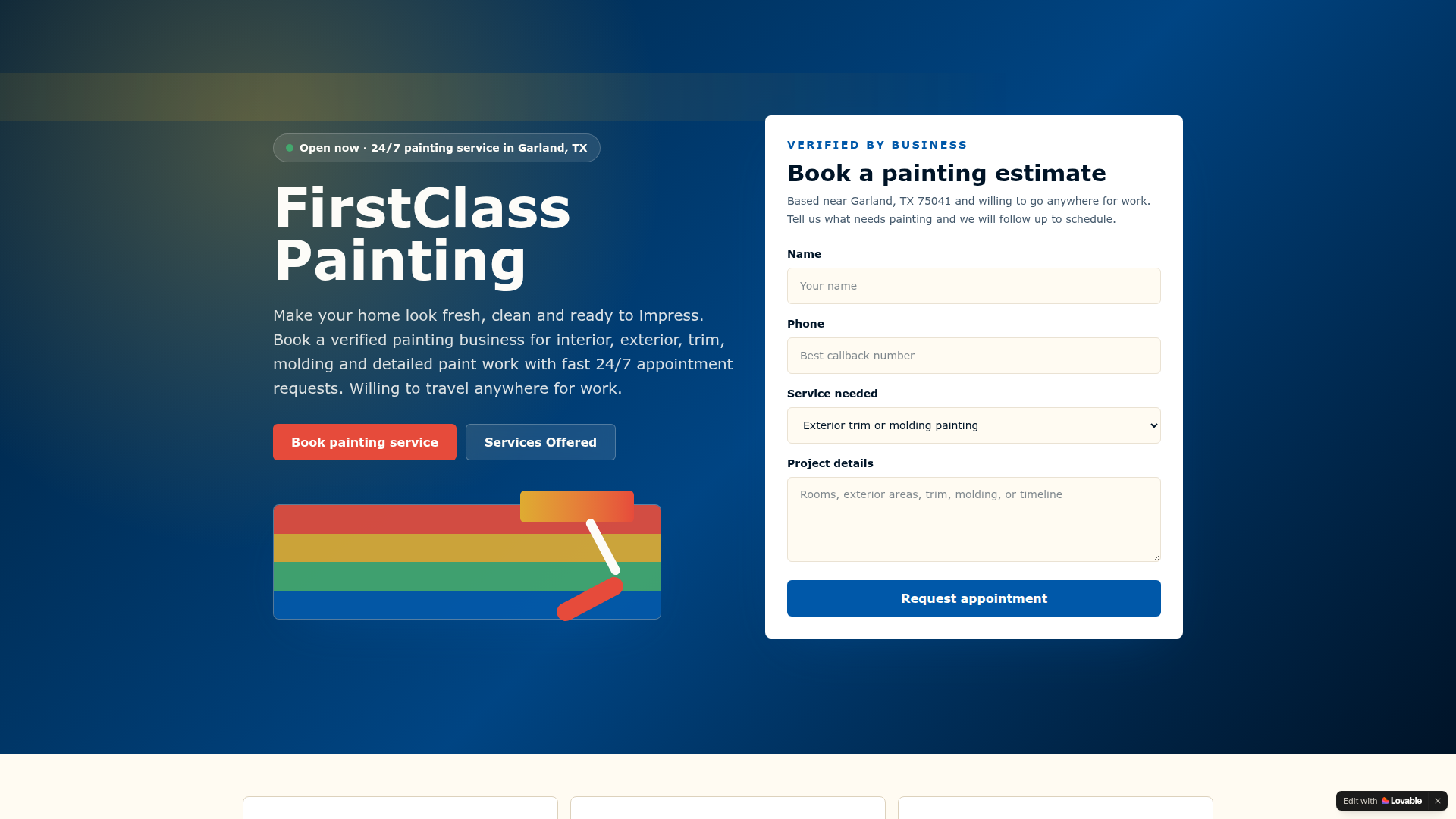 First Class Painting and Remodeling llc