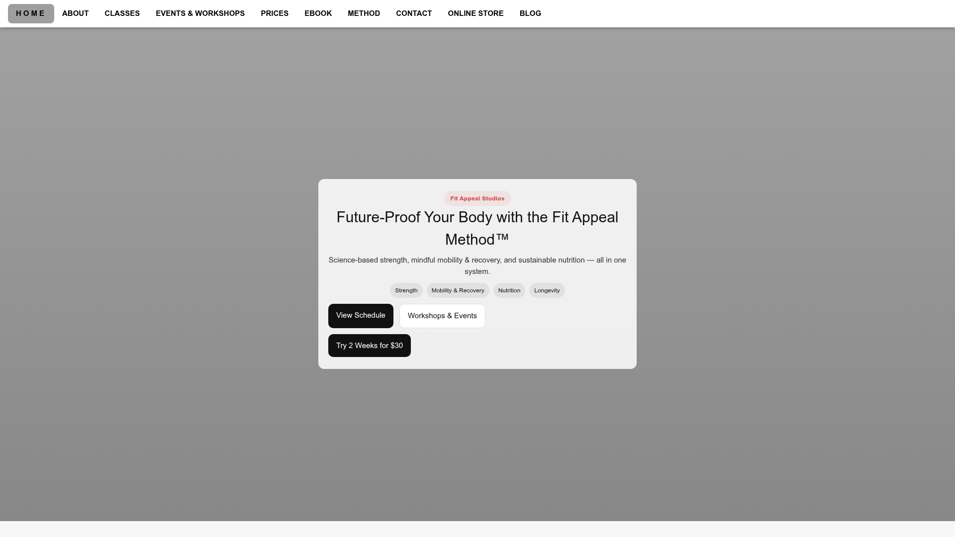 Fit Appeal Studios | Fitness Nutrition Yoga Pilates Lewisville