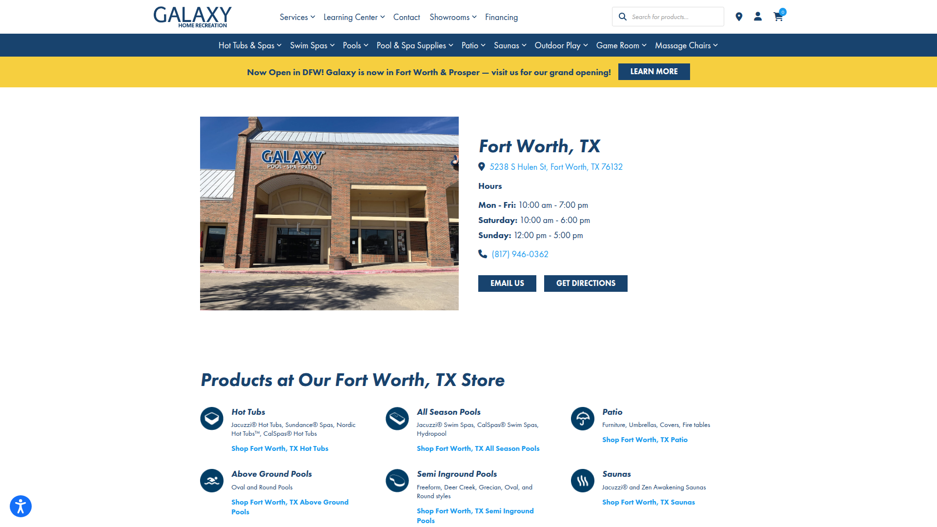 Galaxy Pool, Spa, Patio (formerly Yard Art Outdoor Living - Fort Worth)