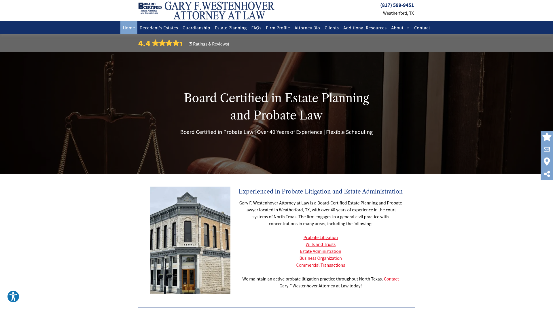 Gary F. Westenhover Attorney At Law