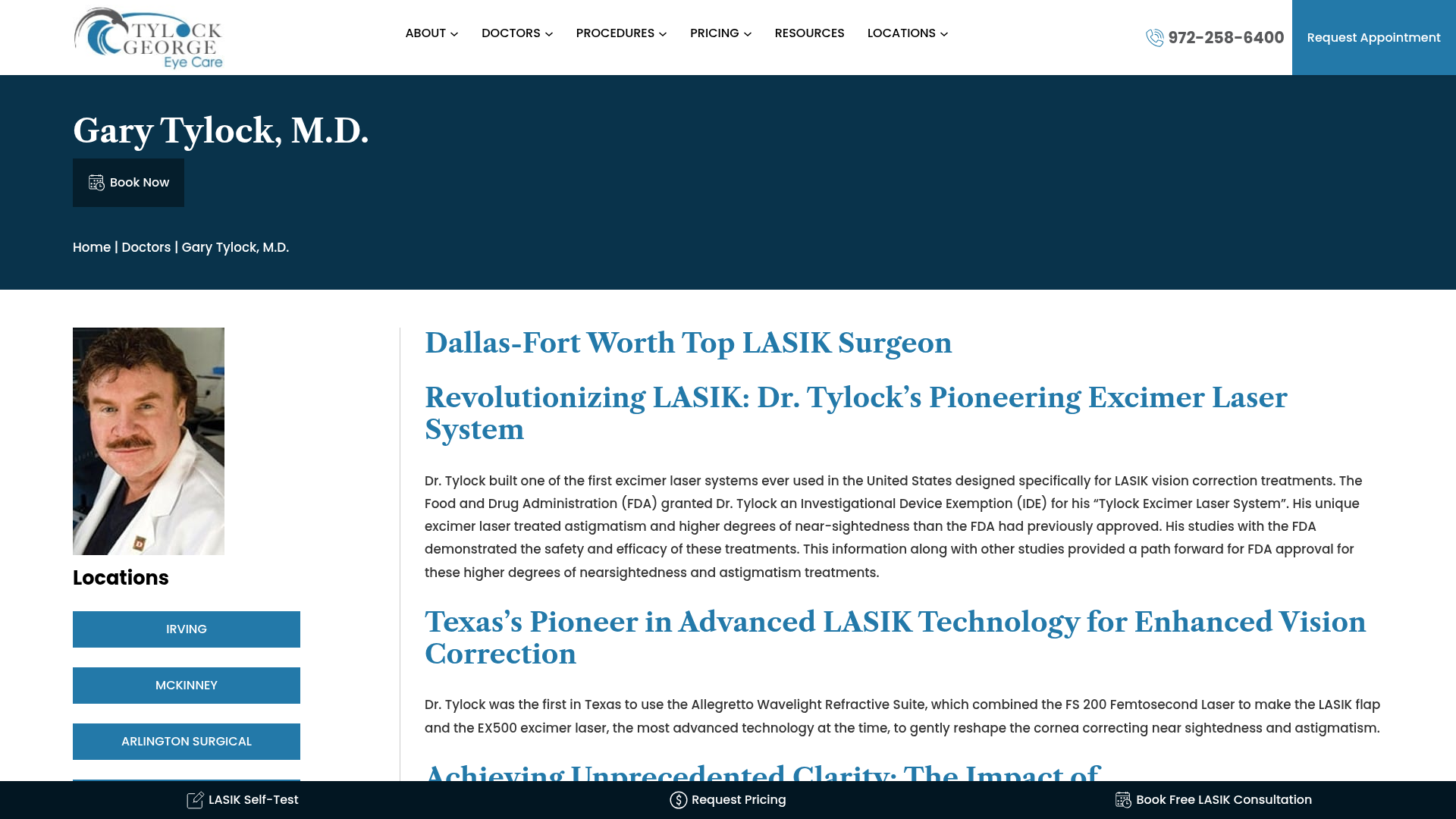 Gary Tylock, M.D. - Ophthalmologist