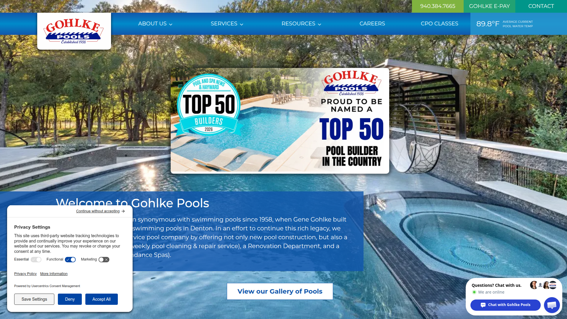 Gohlke Pools - Warehouse