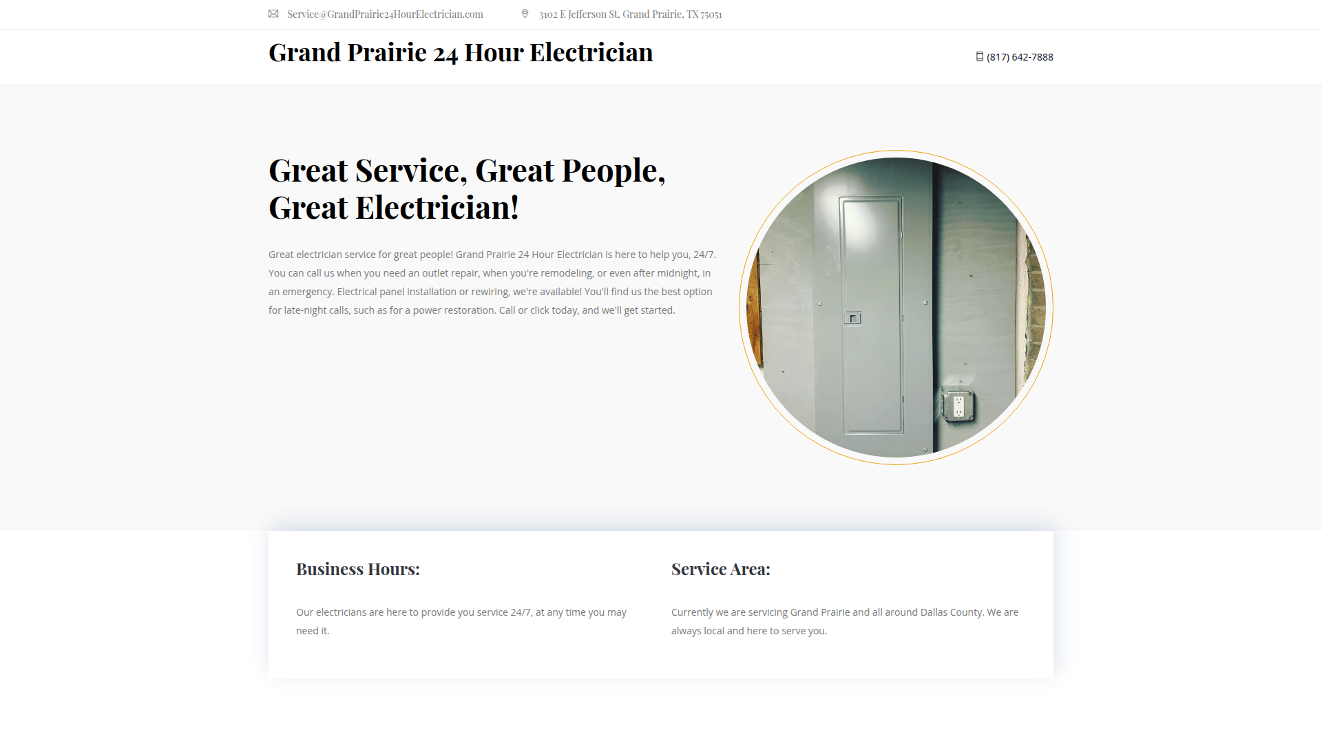 Grand Prairie 24 Hour Electrician