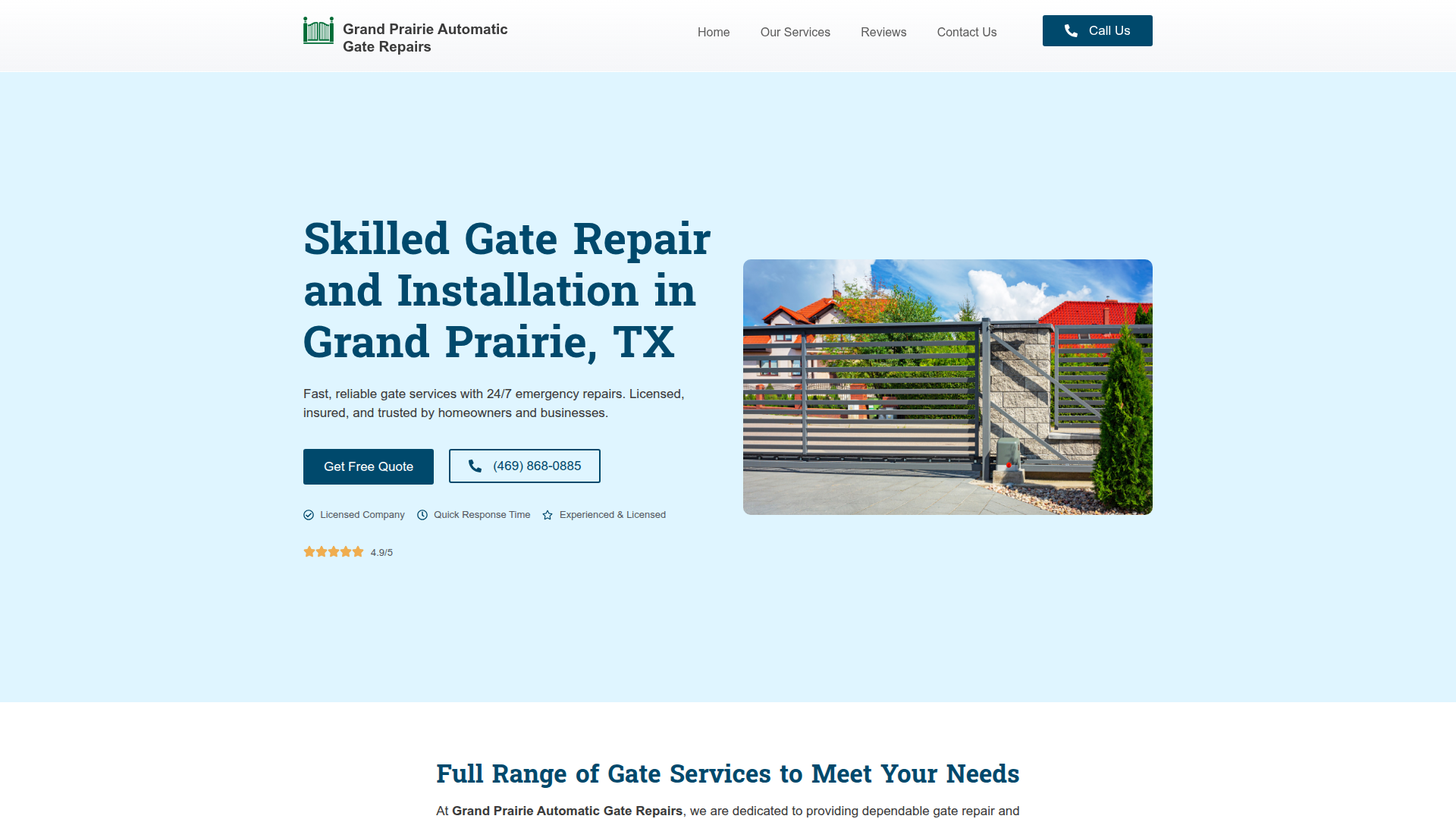 Grand Prairie Automatic Gate Repairs