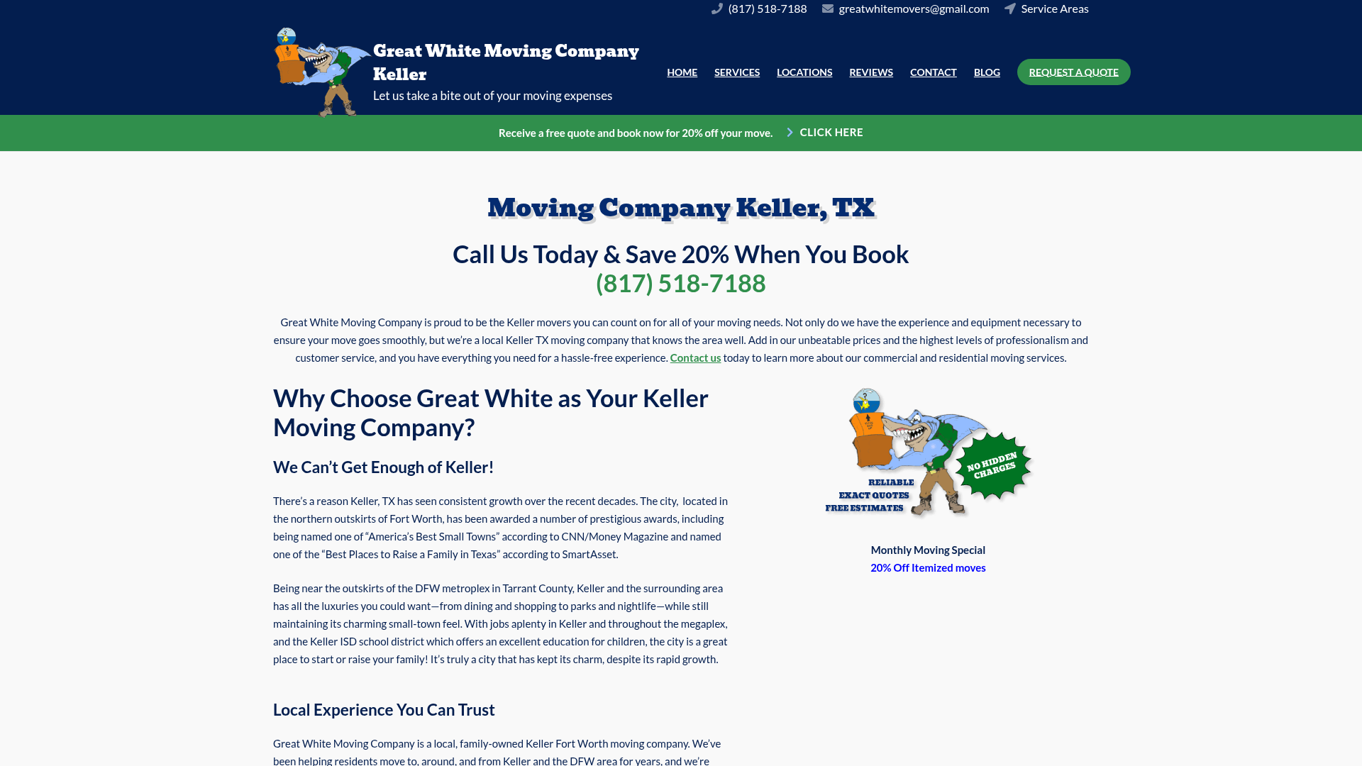 Great White Moving Company Keller