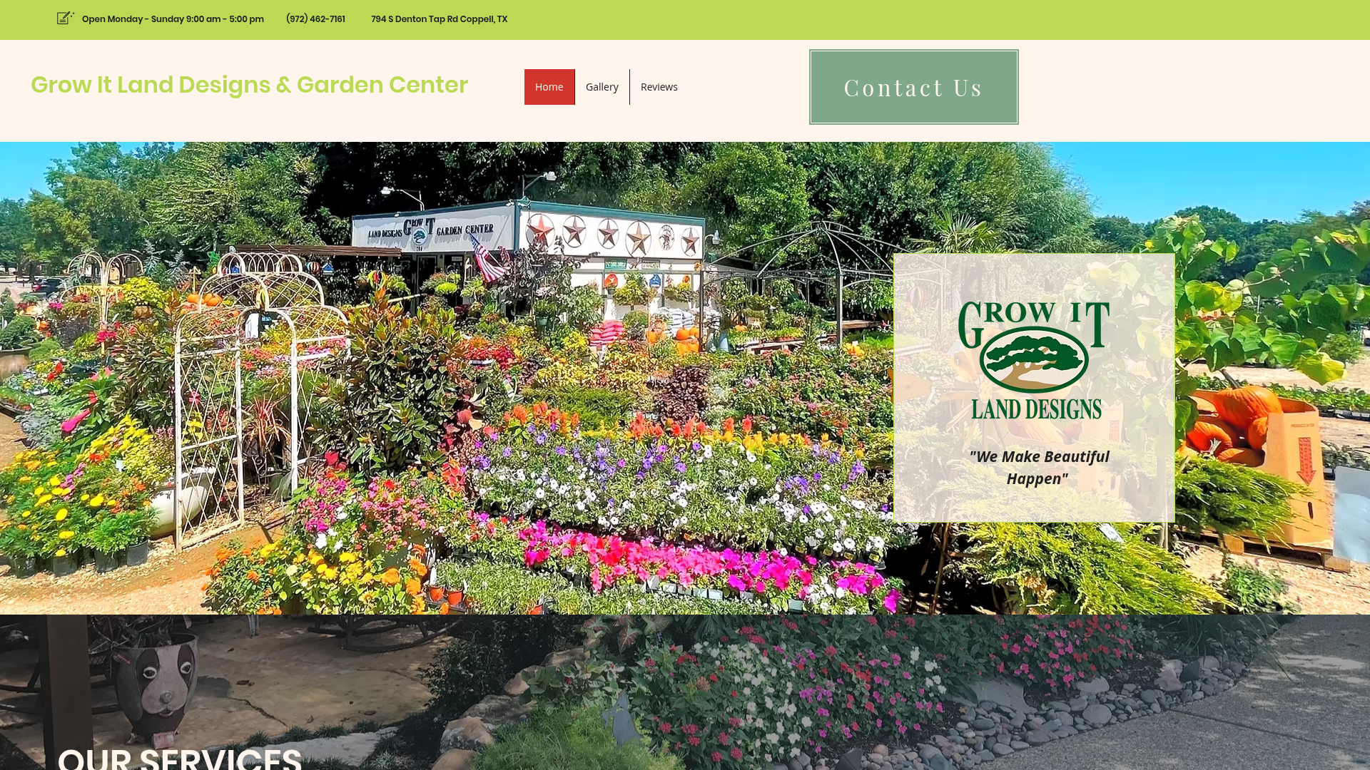 Grow It Land Designs and Garden Center