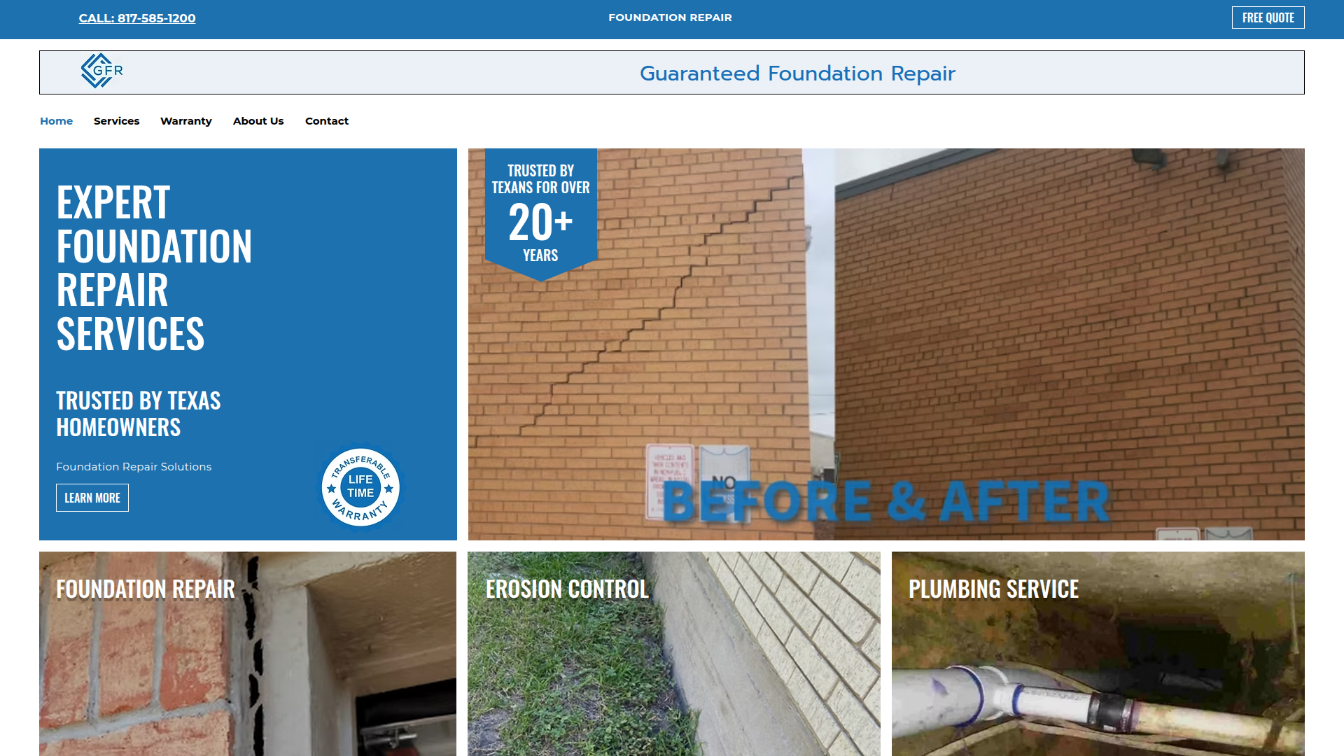 Guaranteed Foundation Repair