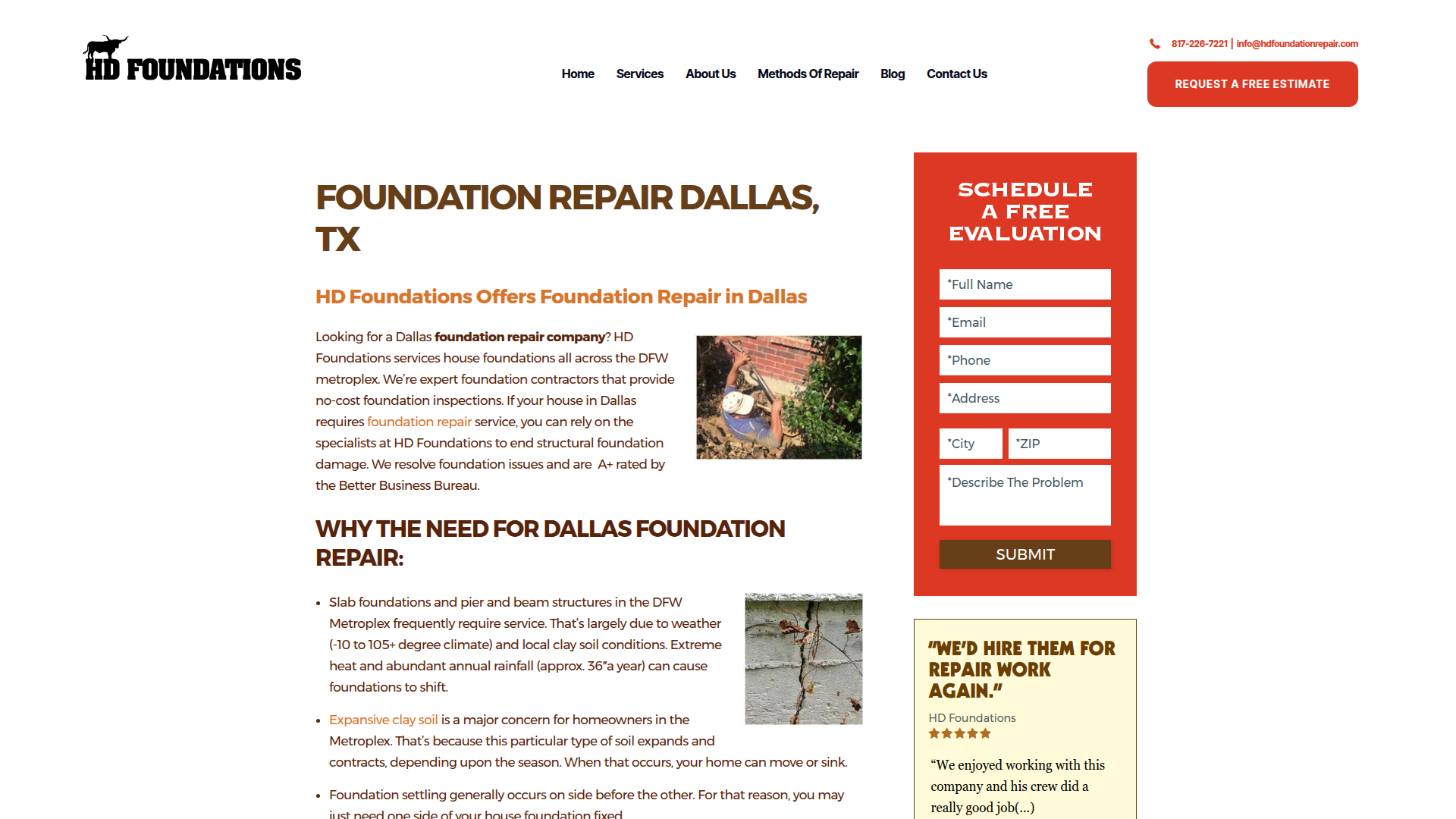 HD Foundations, Inc. – Dallas TX