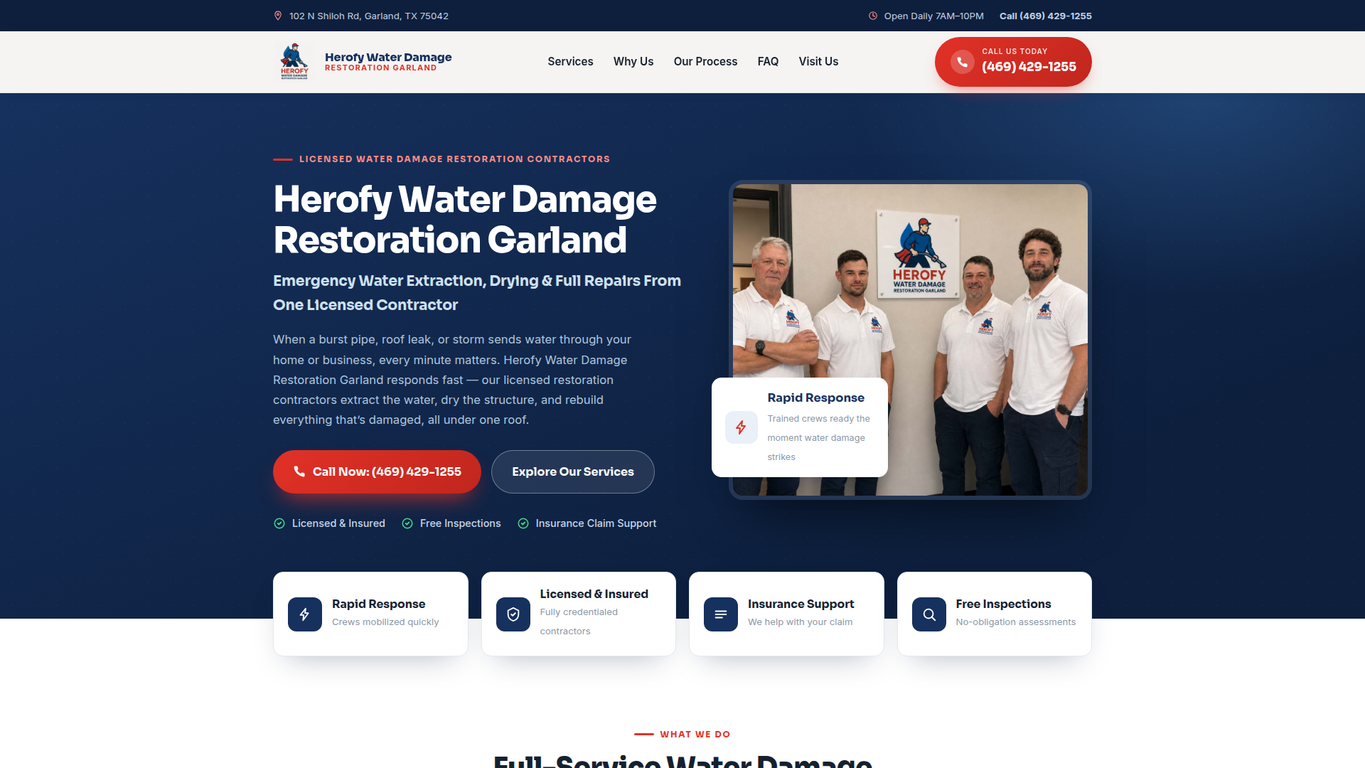 Herofy Water Damage Restoration Garland