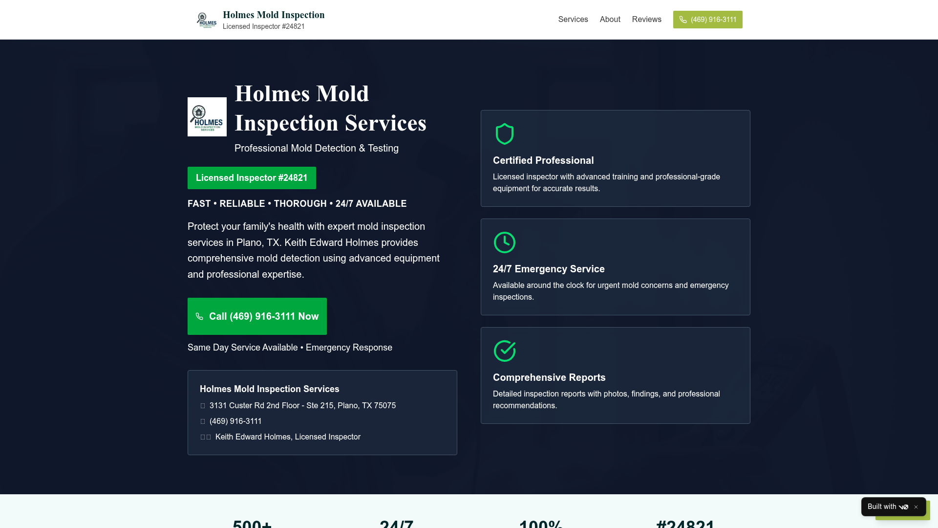 Holmes Mold Inspection Services