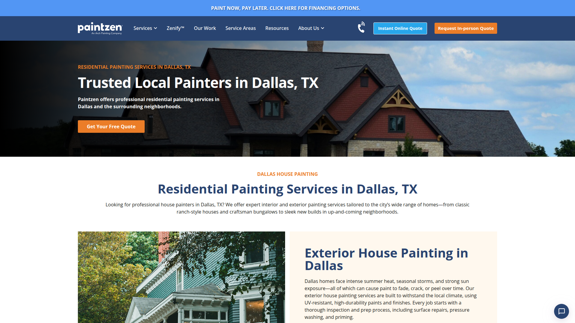 House Painters In Carrollton - Paintzen House Painting Services