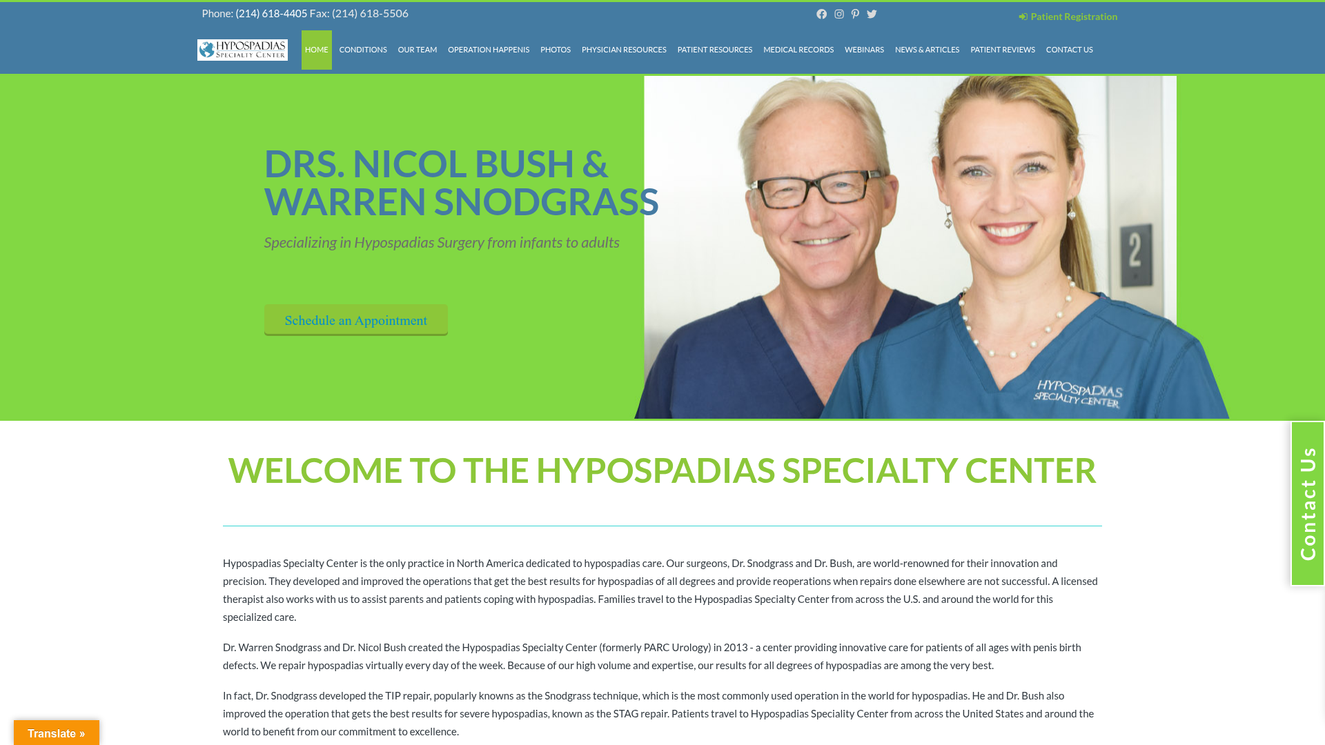 Hypospadias Specialty Center