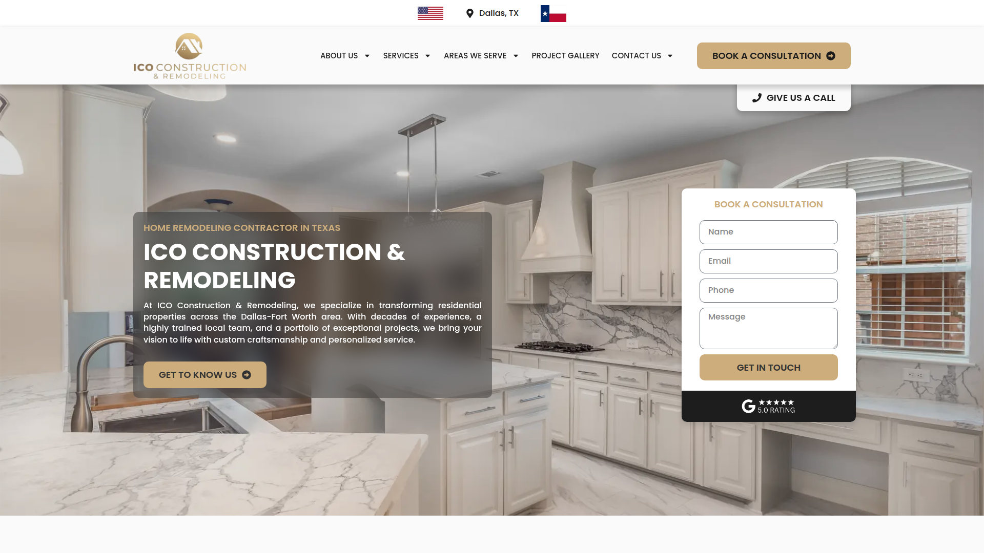 ICO Construction & Remodeling Kitchen & Bath Colleyville