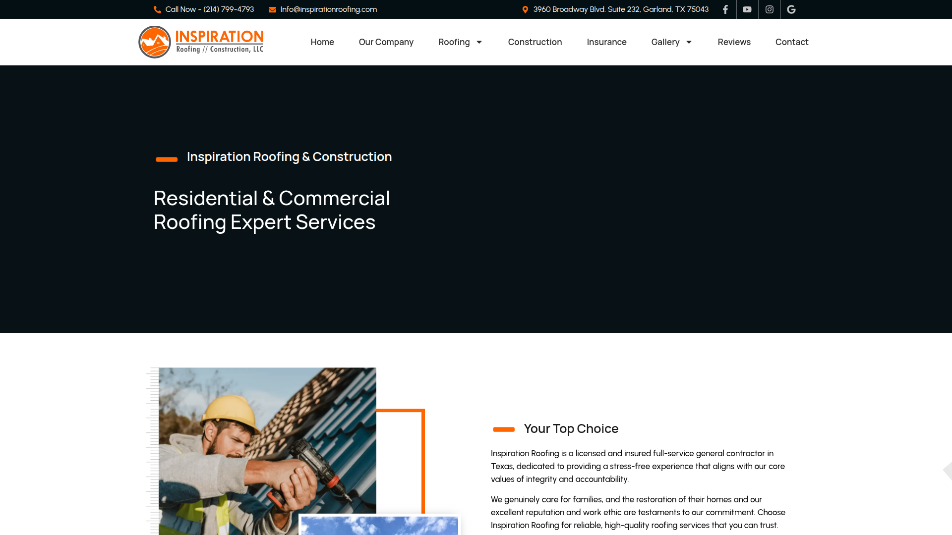 Inspiration Roofing & Construction LLC