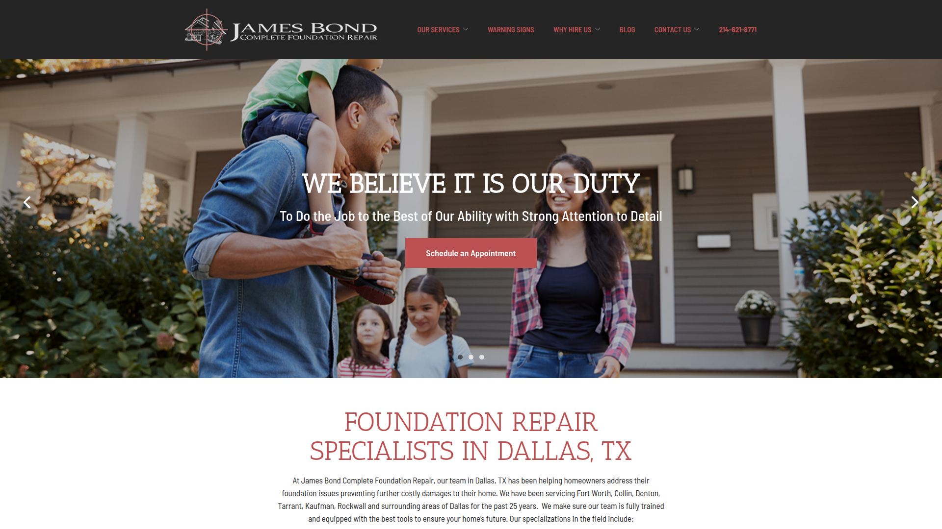 James Bond Complete Foundation Repair