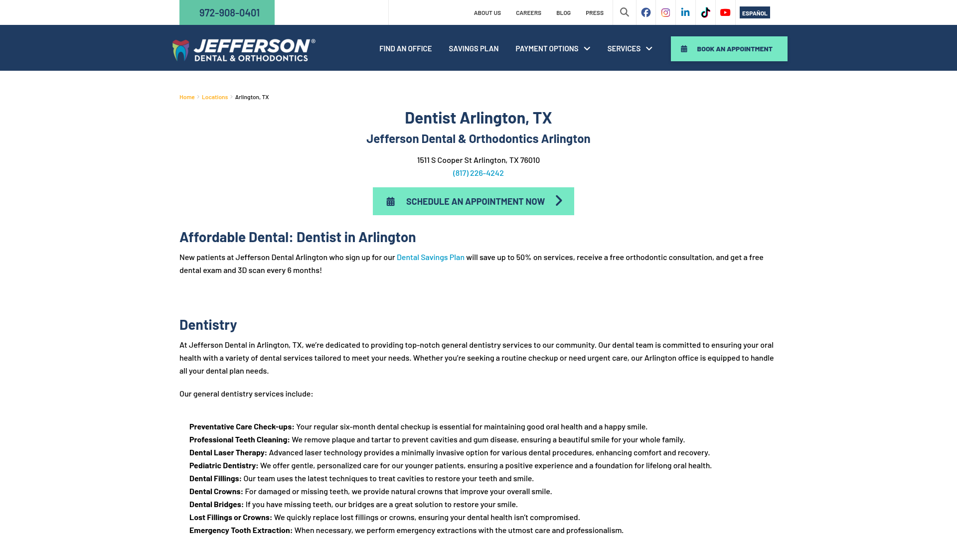 Jefferson Dental & Orthodontics - Arlington Dentist