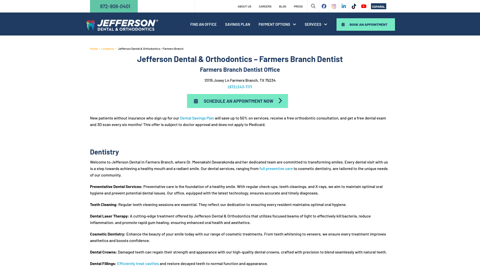 Jefferson Dental & Orthodontics - Farmers Branch Dentist