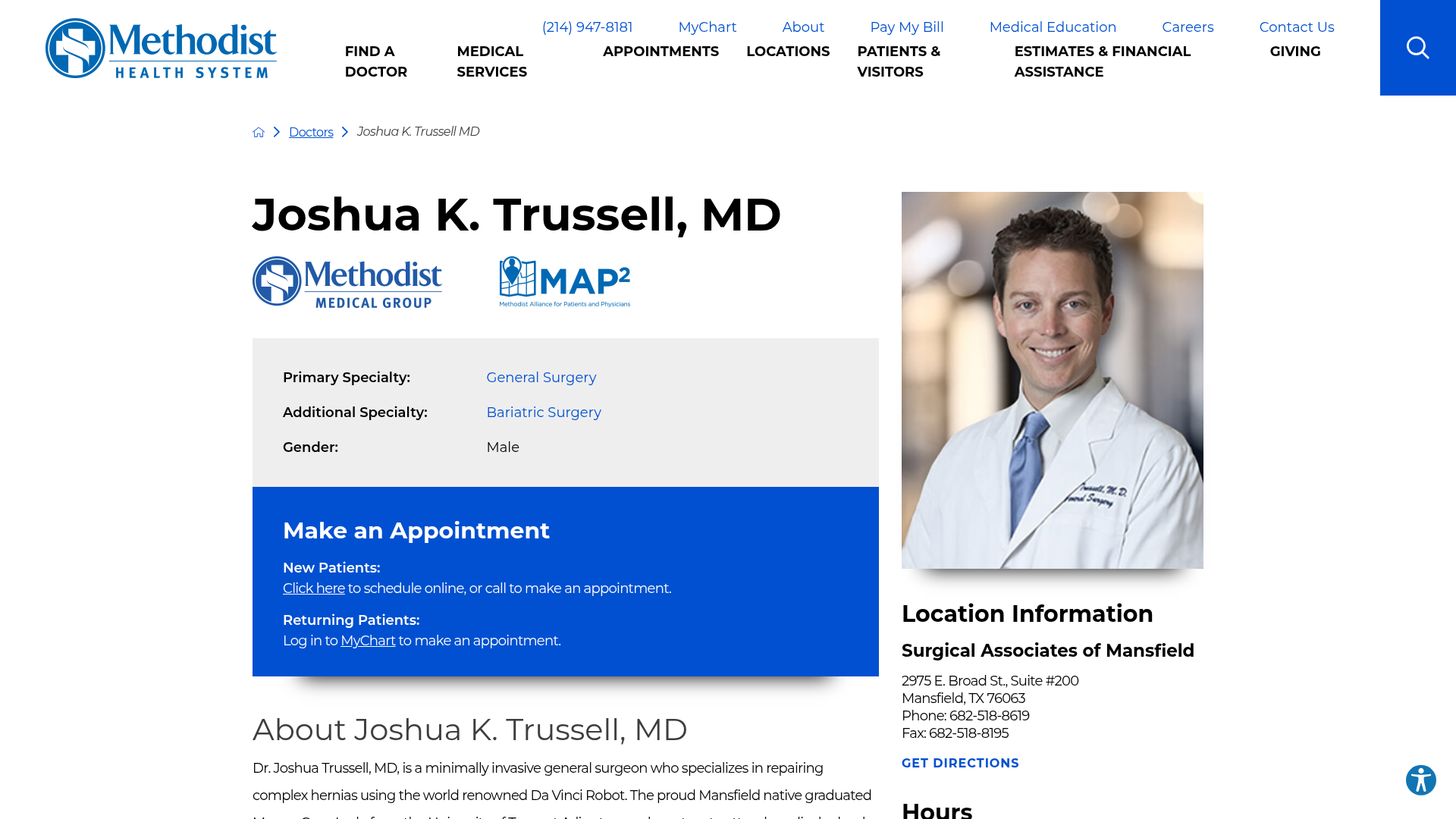 Joshua K Trussell, MD