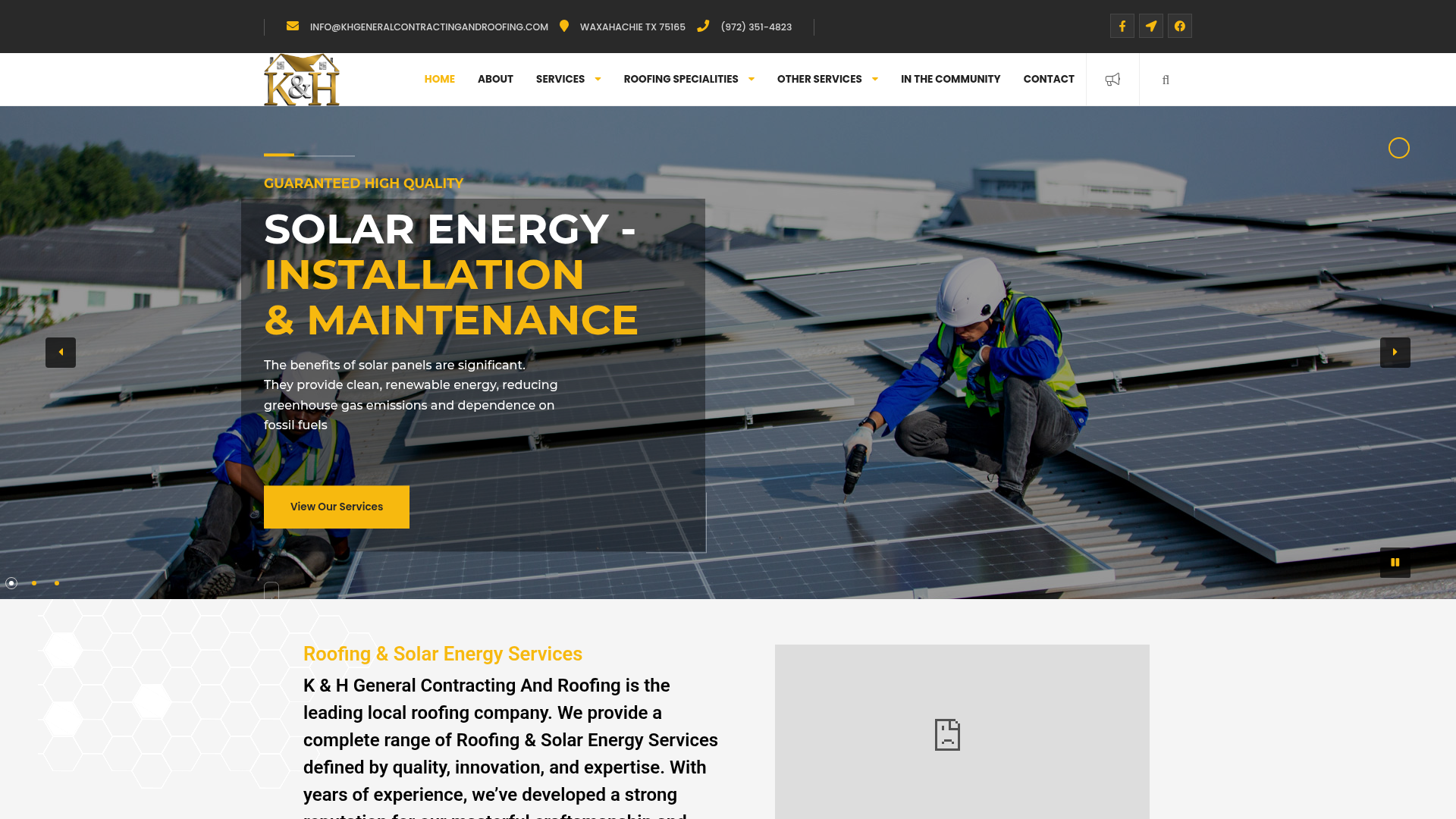 K & H General Contracting And Roofing