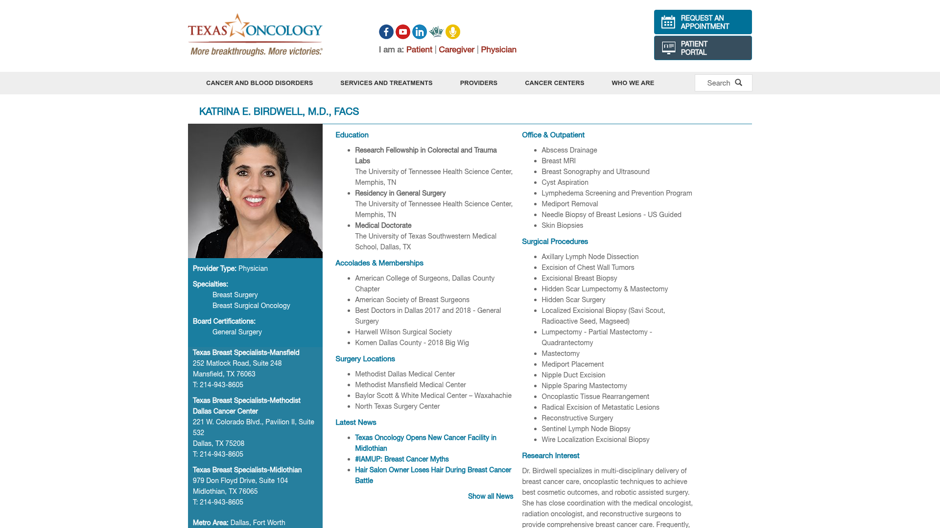 Katrina E. Birdwell, M.D., FACS