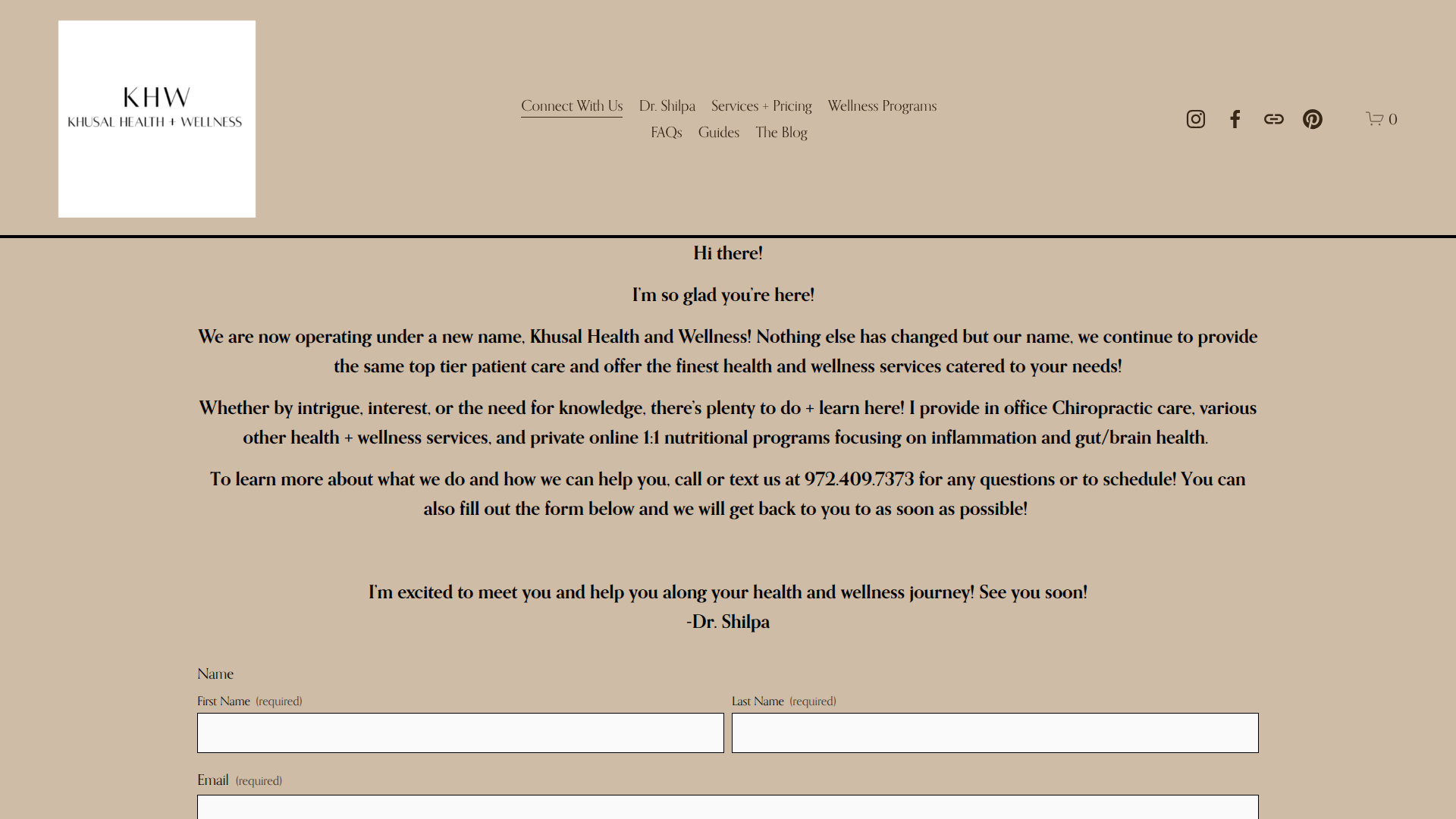 Khusal Health and Wellness - Shilpa D. Khusal, DC