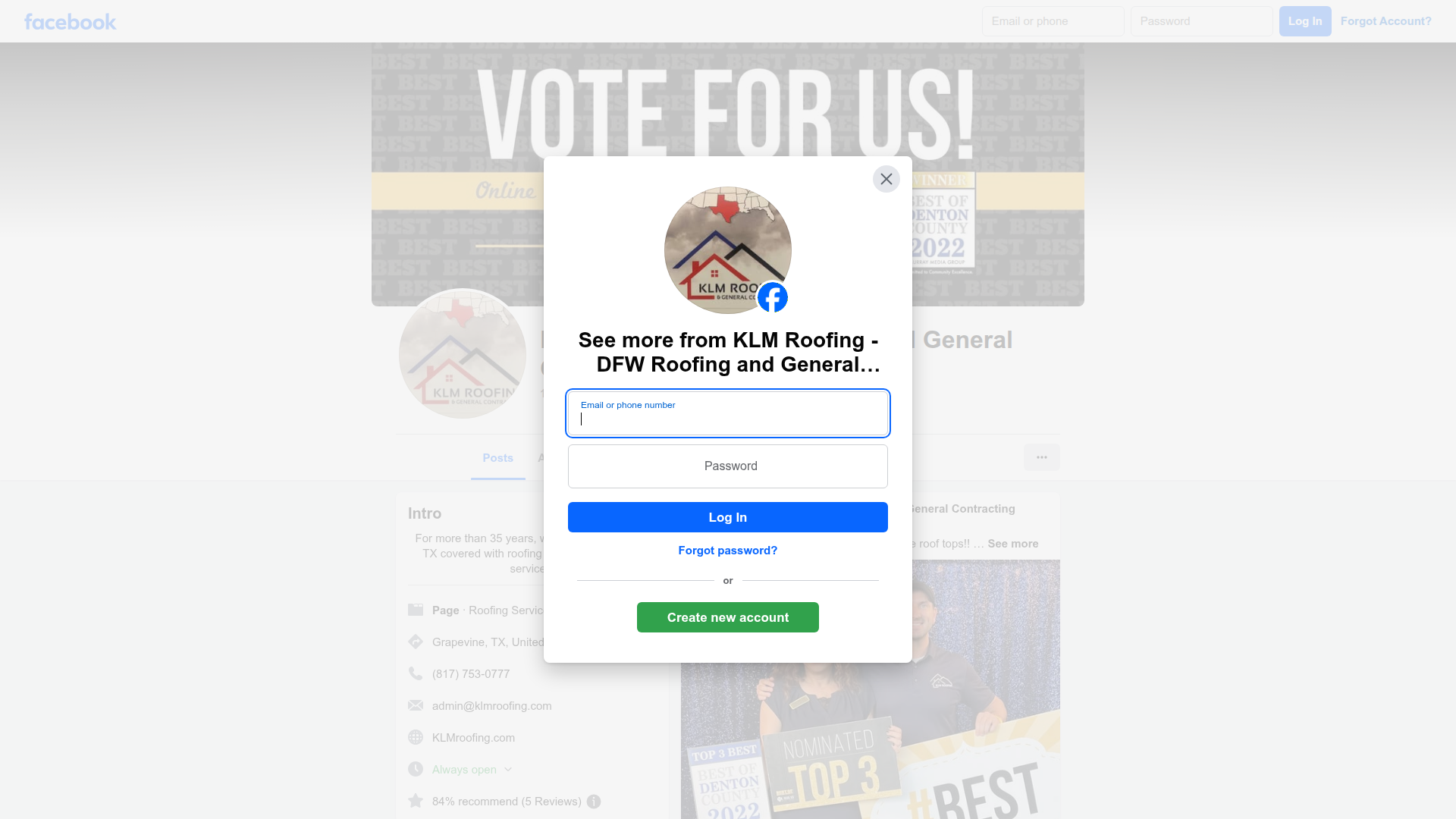 KLM Roofing & General Contracting