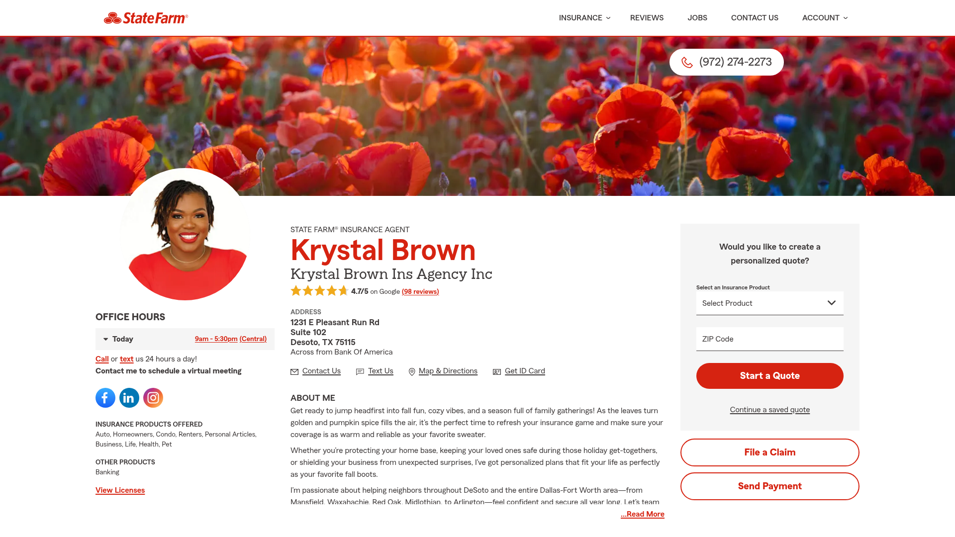 Krystal Brown - State Farm Insurance Agent