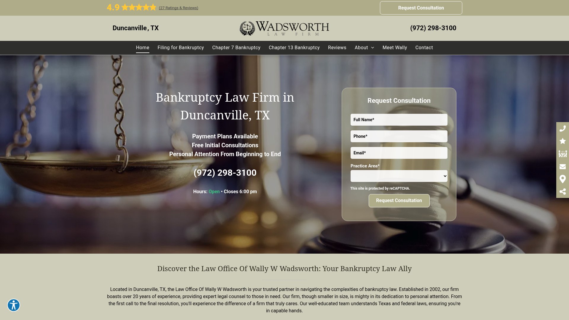 Law Office Of Wally W Wadsworth