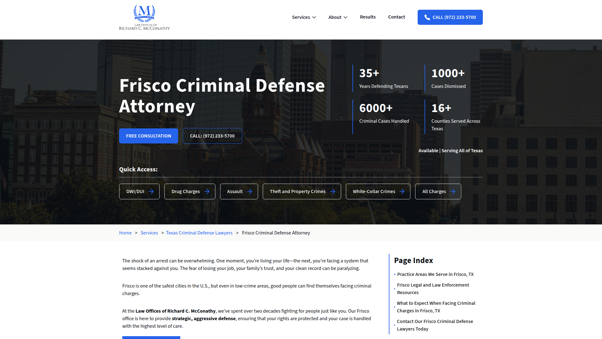 Law Offices of Richard C. McConathy - Frisco DWI Lawyers & Criminal Defense Attorneys