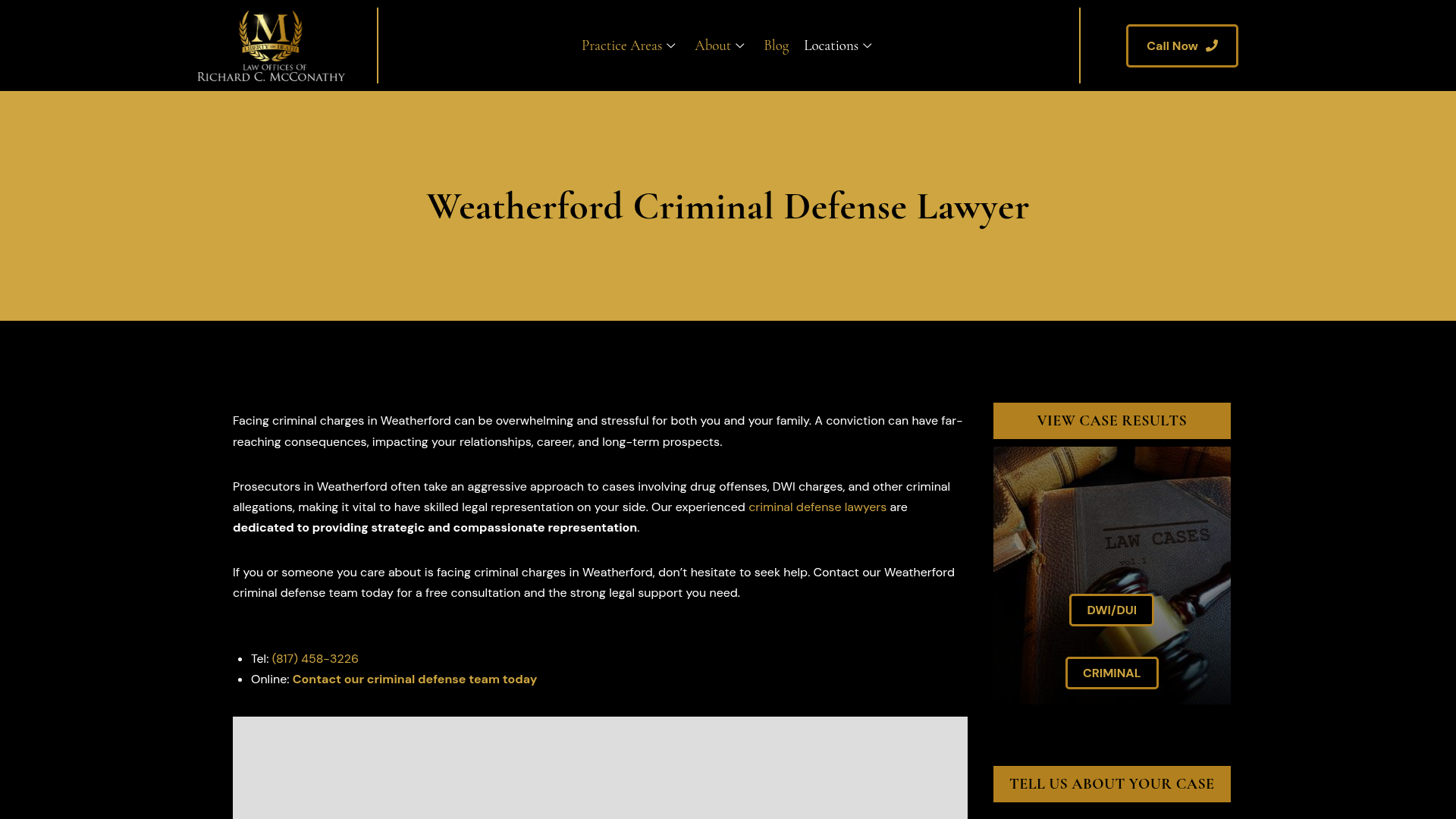Law Offices Of Richard C. McConathy - Weatherford DWI & Criminal Defense Lawyers