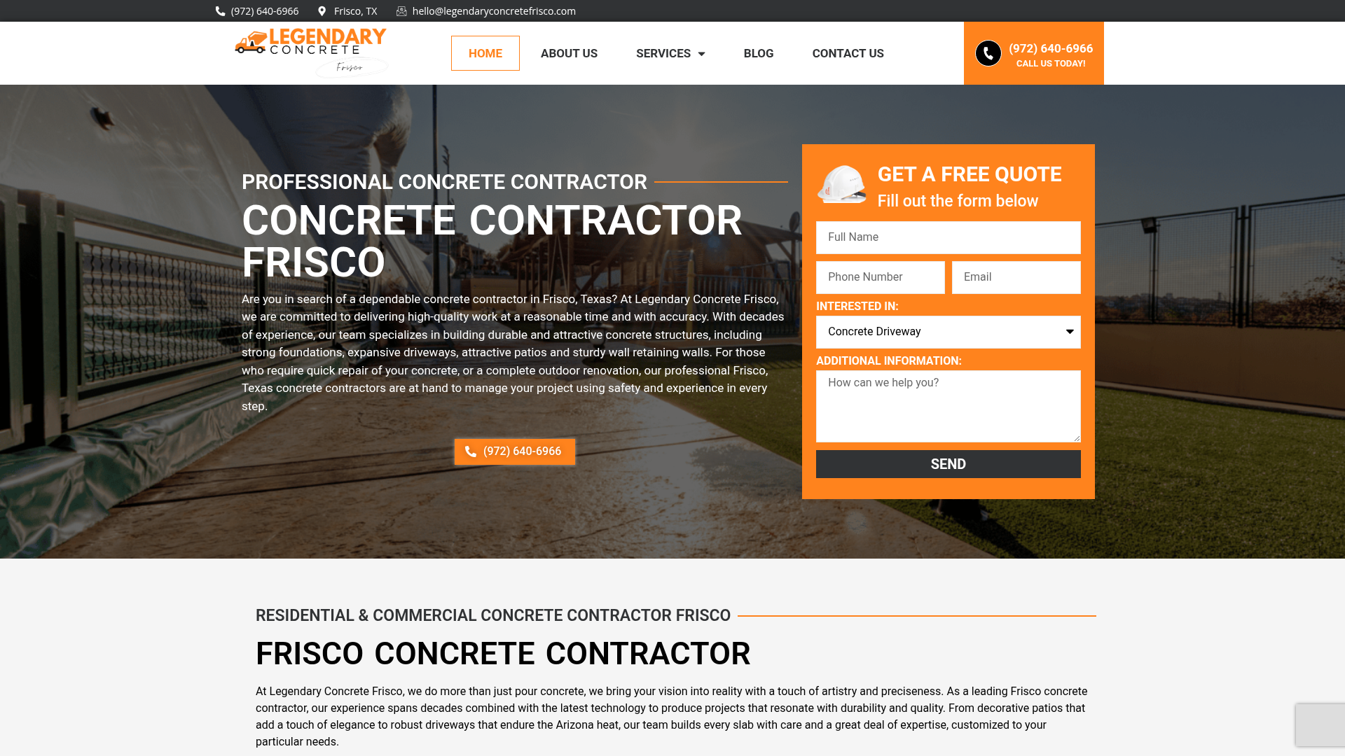 Legendary Concrete Frisco