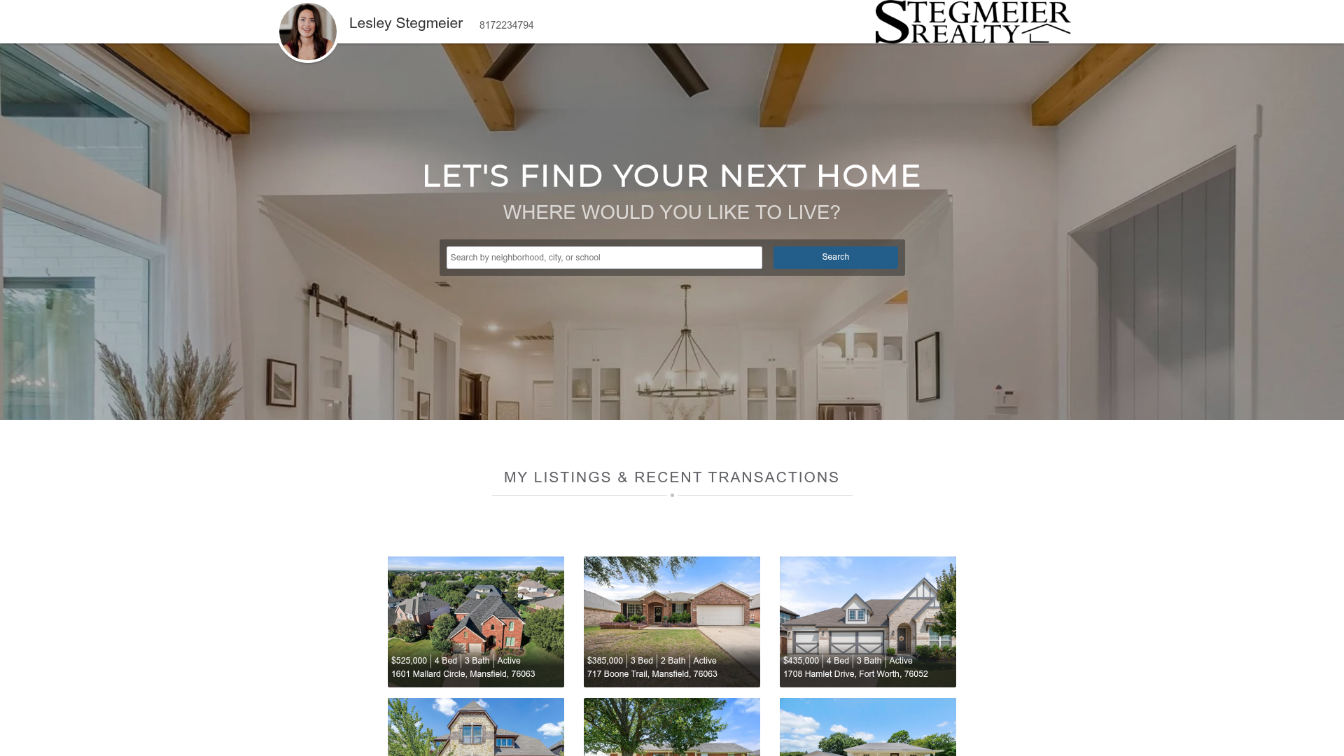 Lesley Stegmeier - Dallas Fort Worth - REALTOR