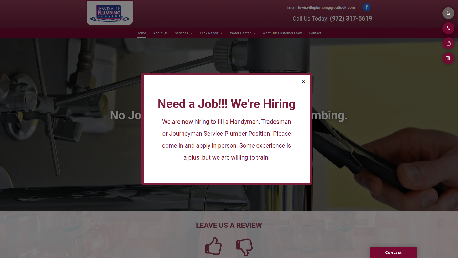 Lewisville Plumbing Service