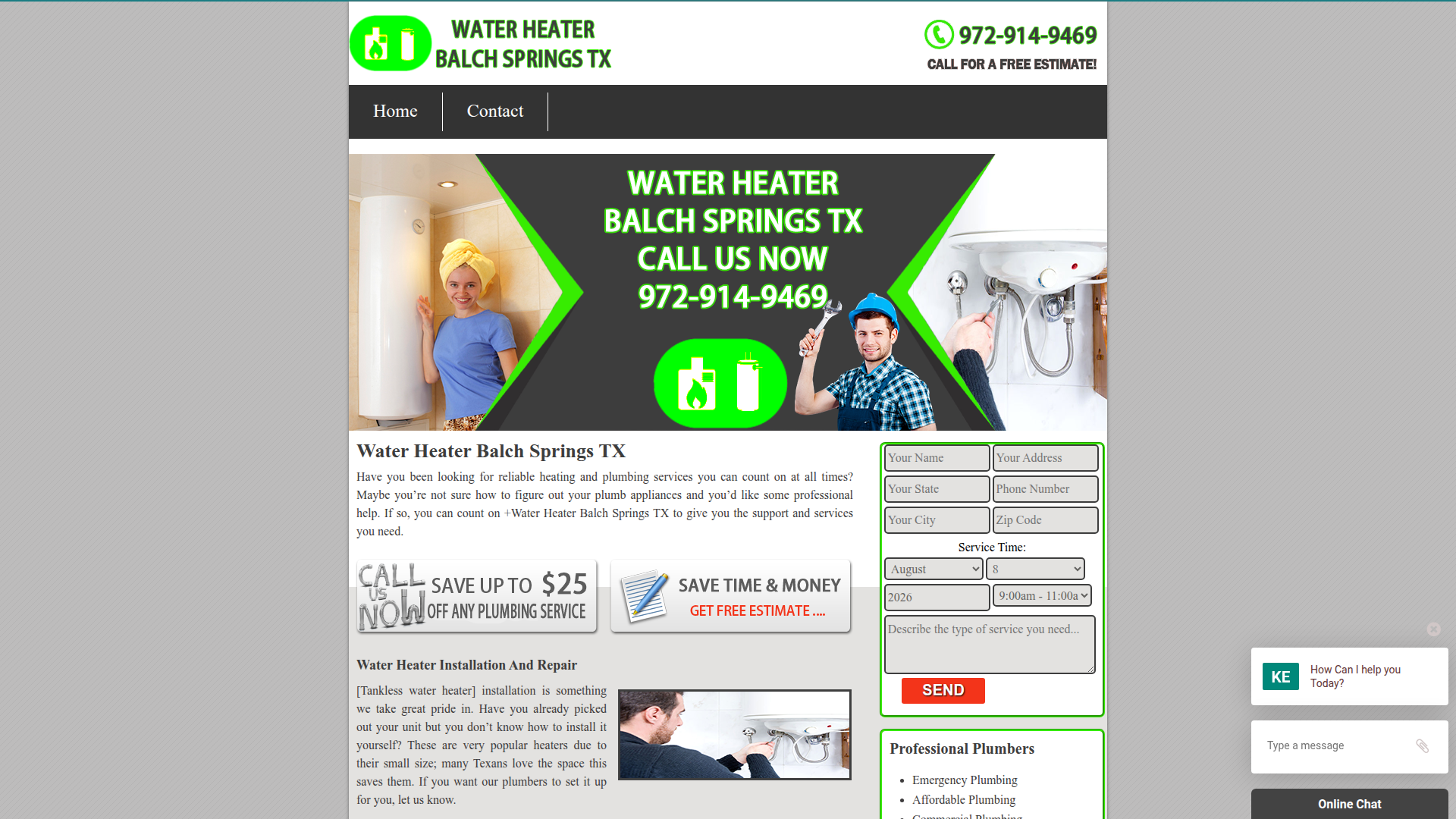 lisette`s Water Heater Balch Springs TX