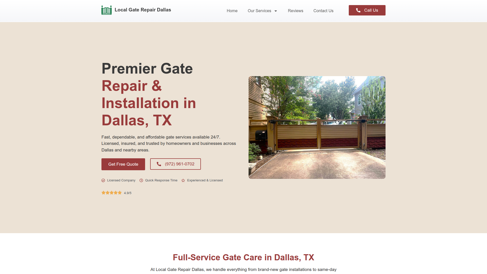 Local Gate Repair Dallas