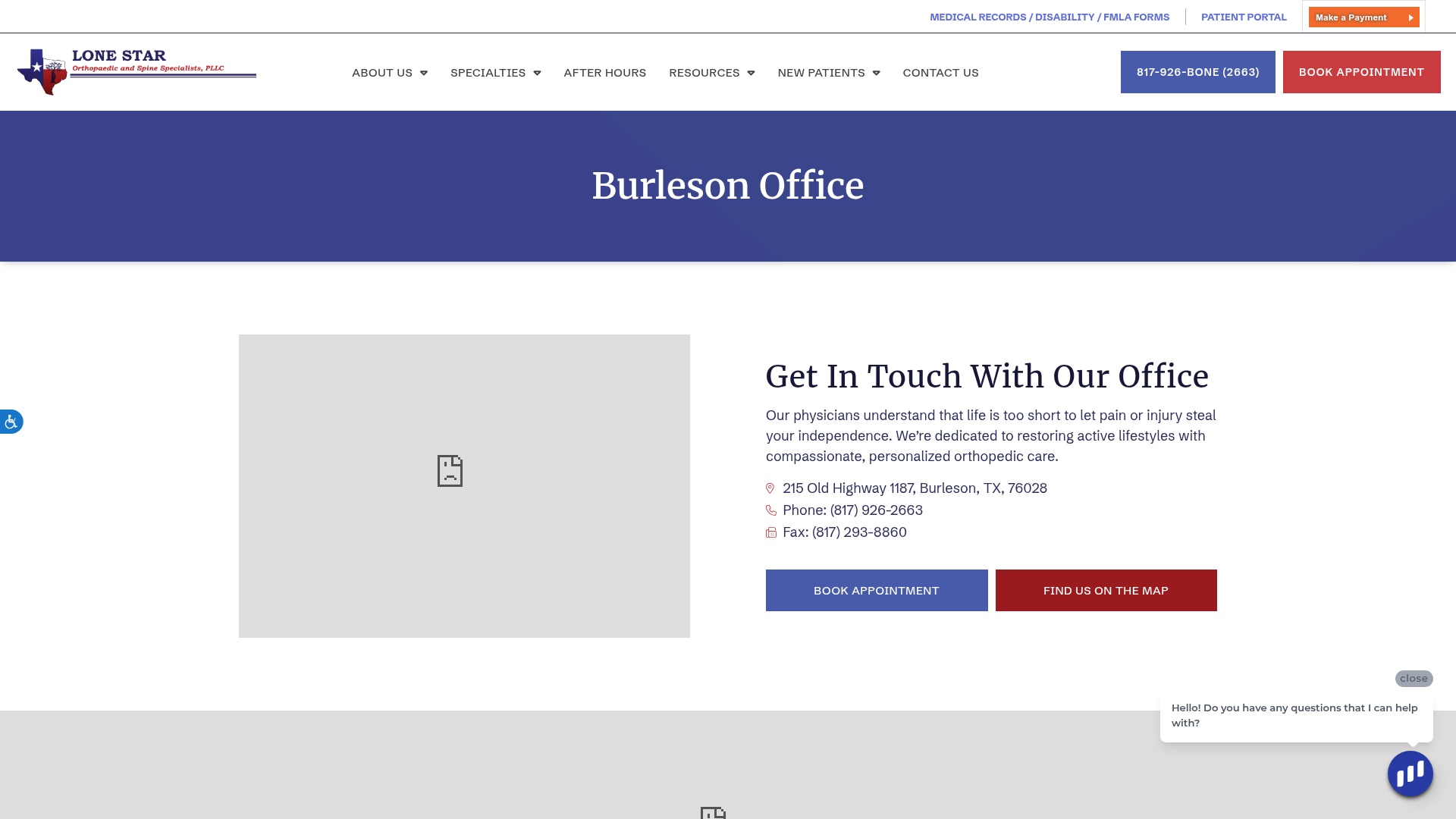 Lone Star Orthopaedic and Spine Specialists in Burleson