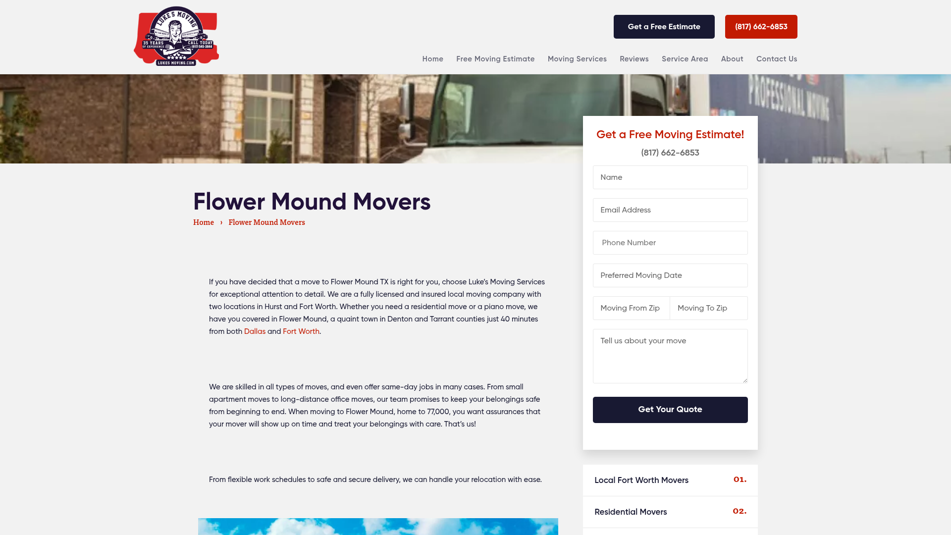Luke's Moving Services - Flower Mound