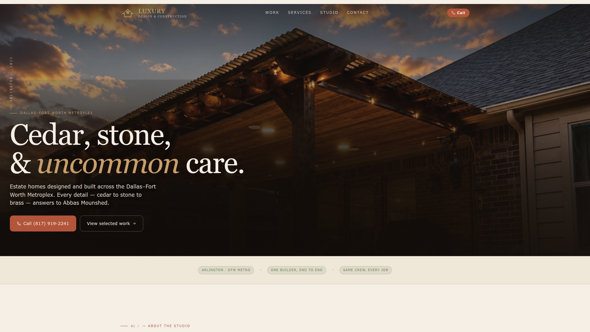 Luxury design and construction