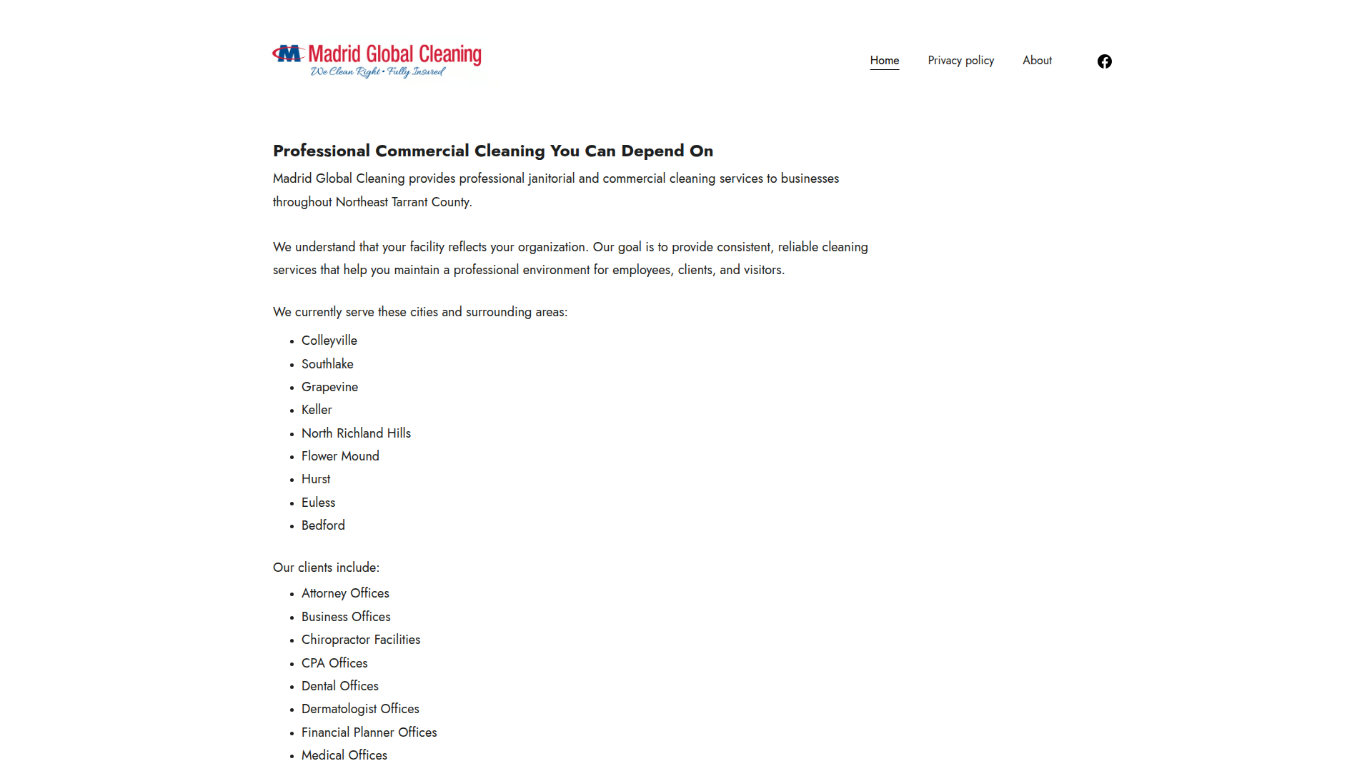 Madrid Global Cleaning