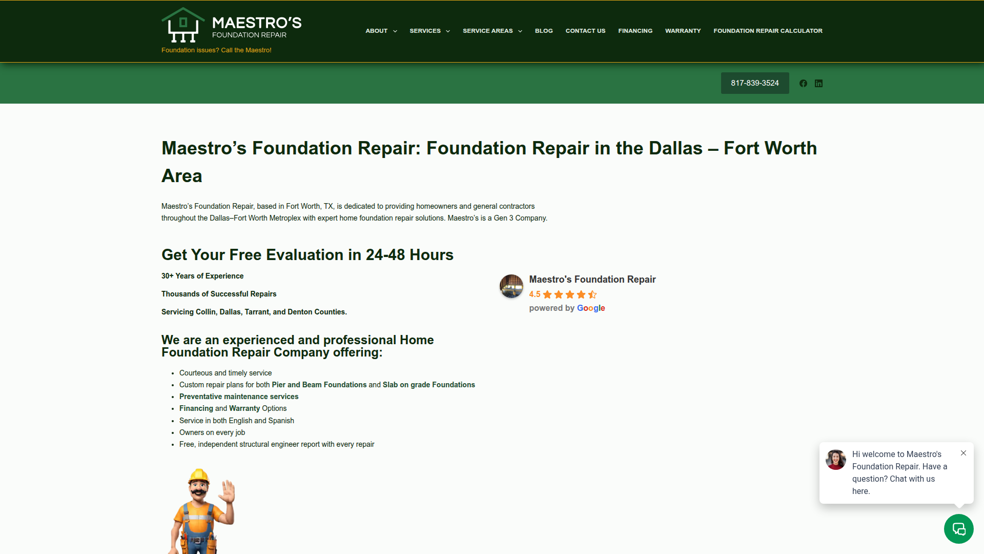 Maestro's Foundation Repair