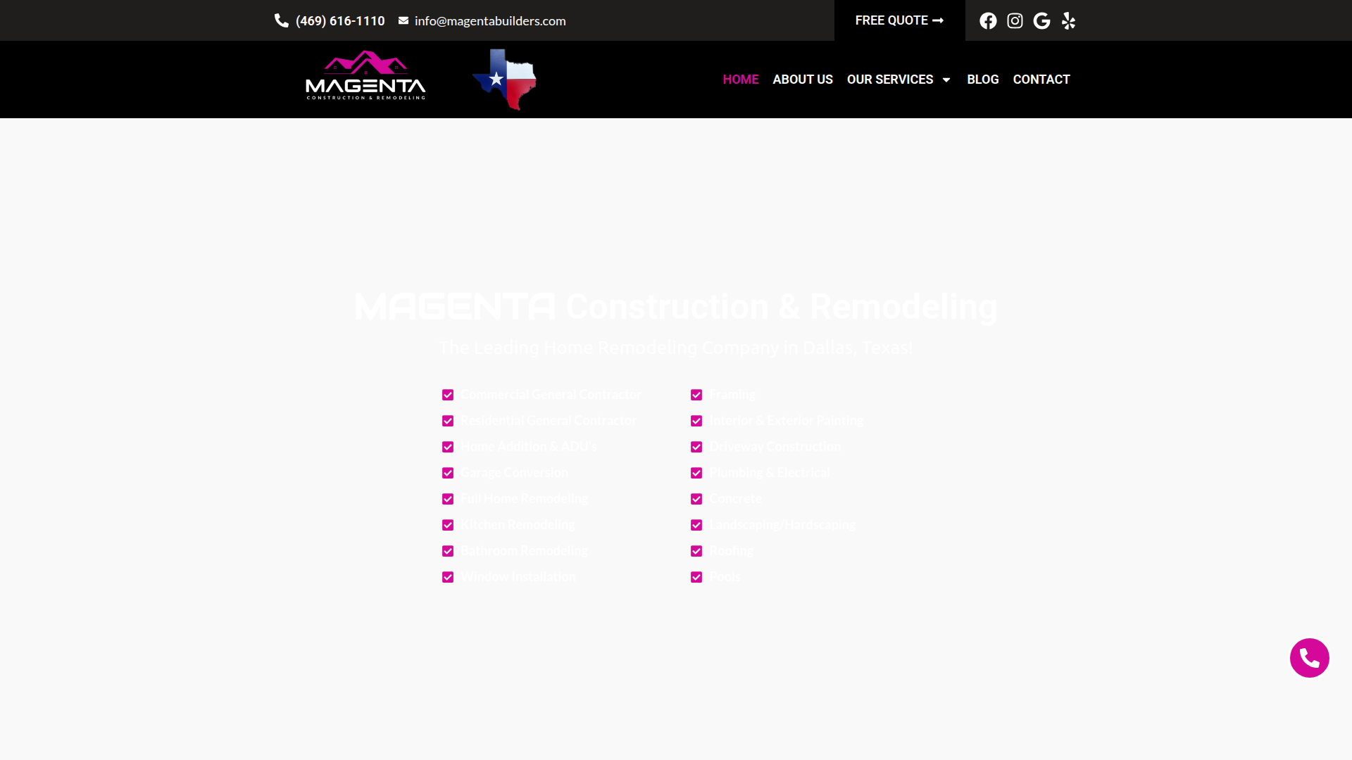 MAGENTA Construction & Remodeling