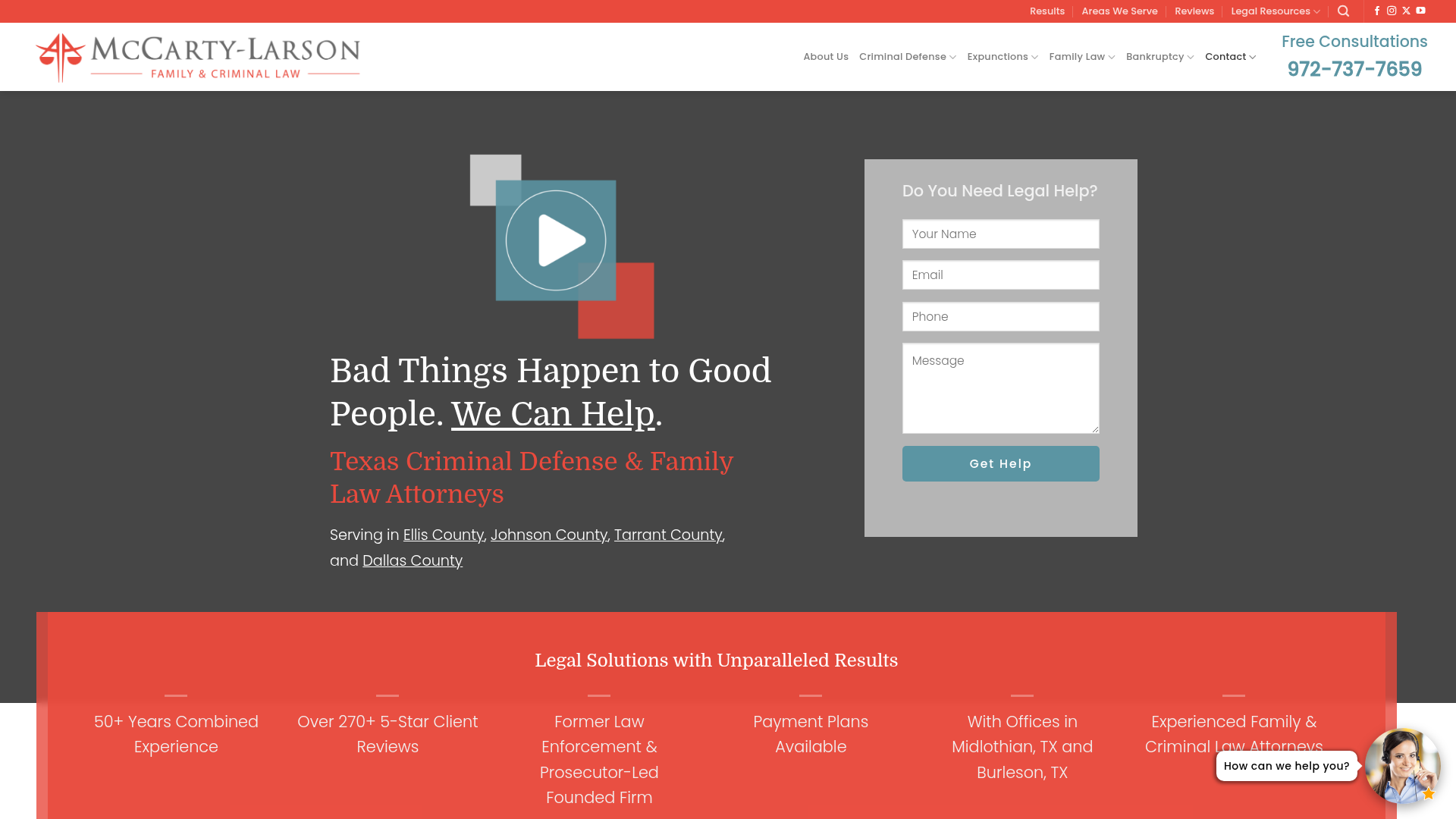 McCarty-Larson, PLLC - Midlothian Criminal Defense, Divorce, and Bankruptcy Lawyers