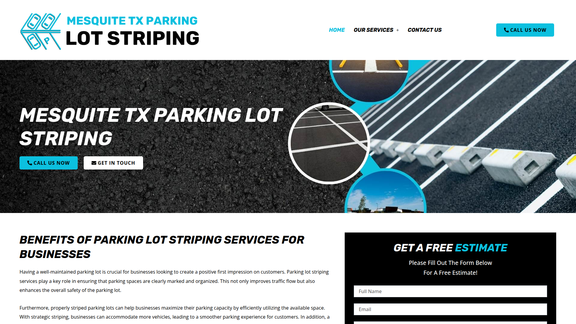 Mesquite TX Lot Striping
