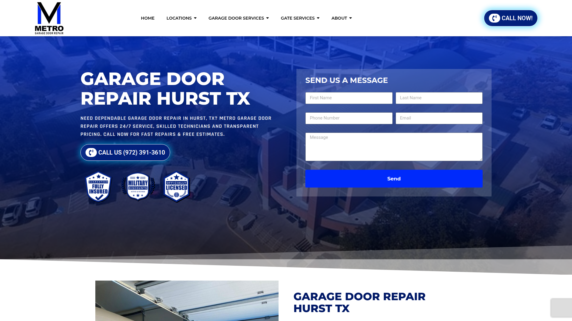 Metro Garage Door Repair Hurst